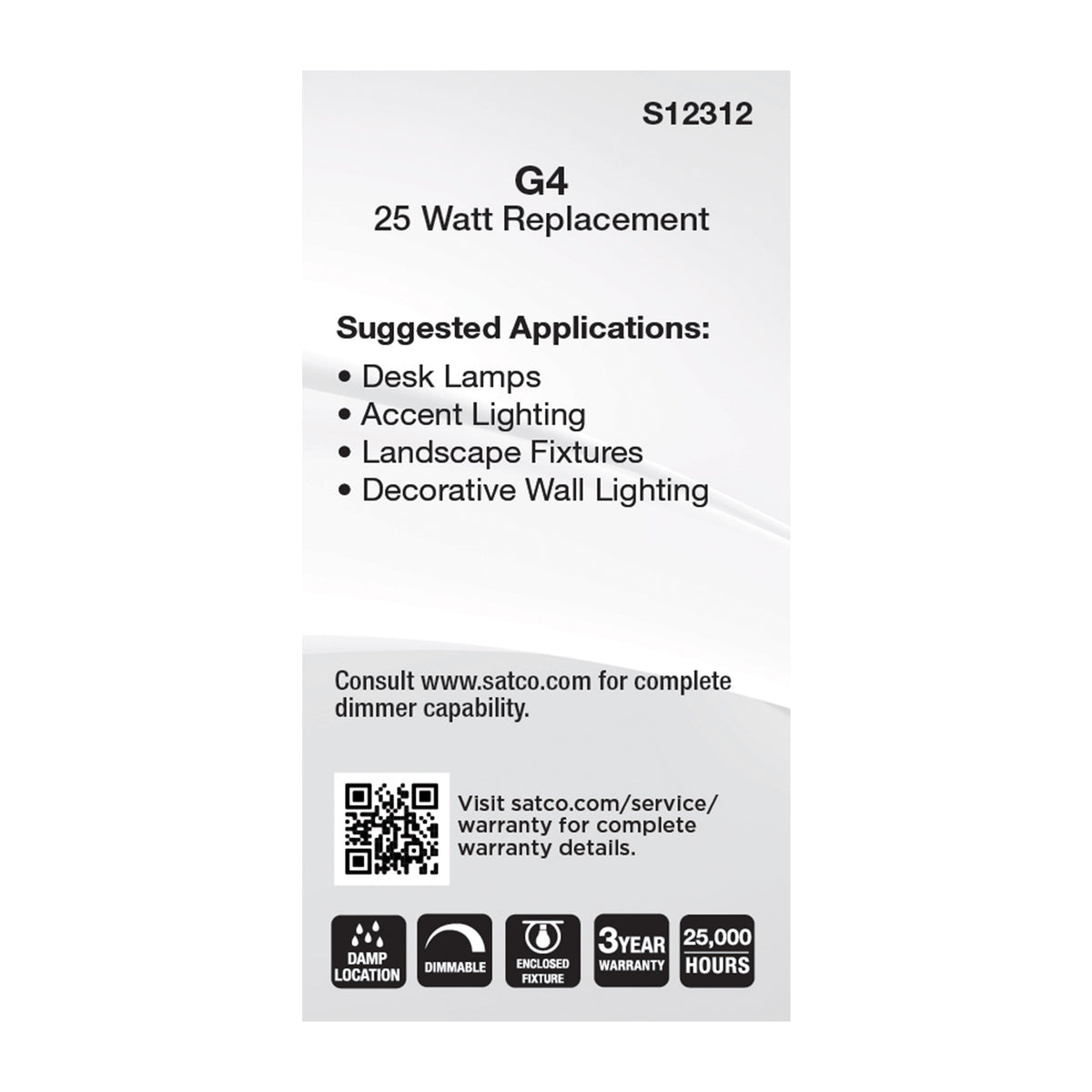 3 Watt T5 LED - Clear Finish - Bi Pin G4 Base - 5000K - 12 Volt