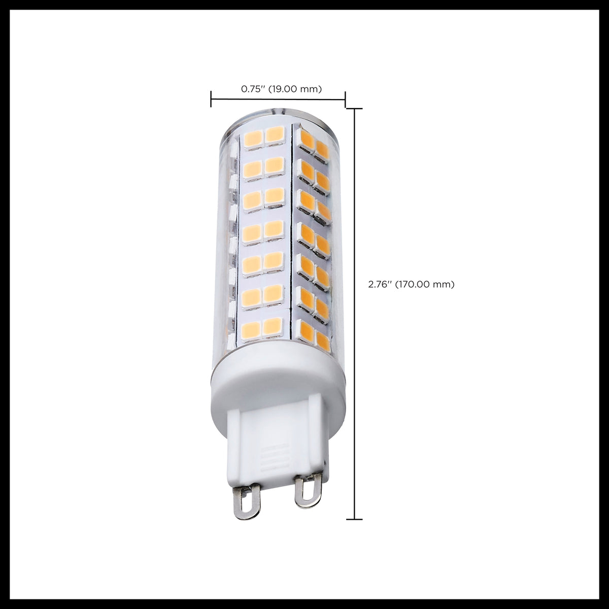 6.5 Watt T6 LED - Clear Finish - G9 Base - 3000K - 120 Volt