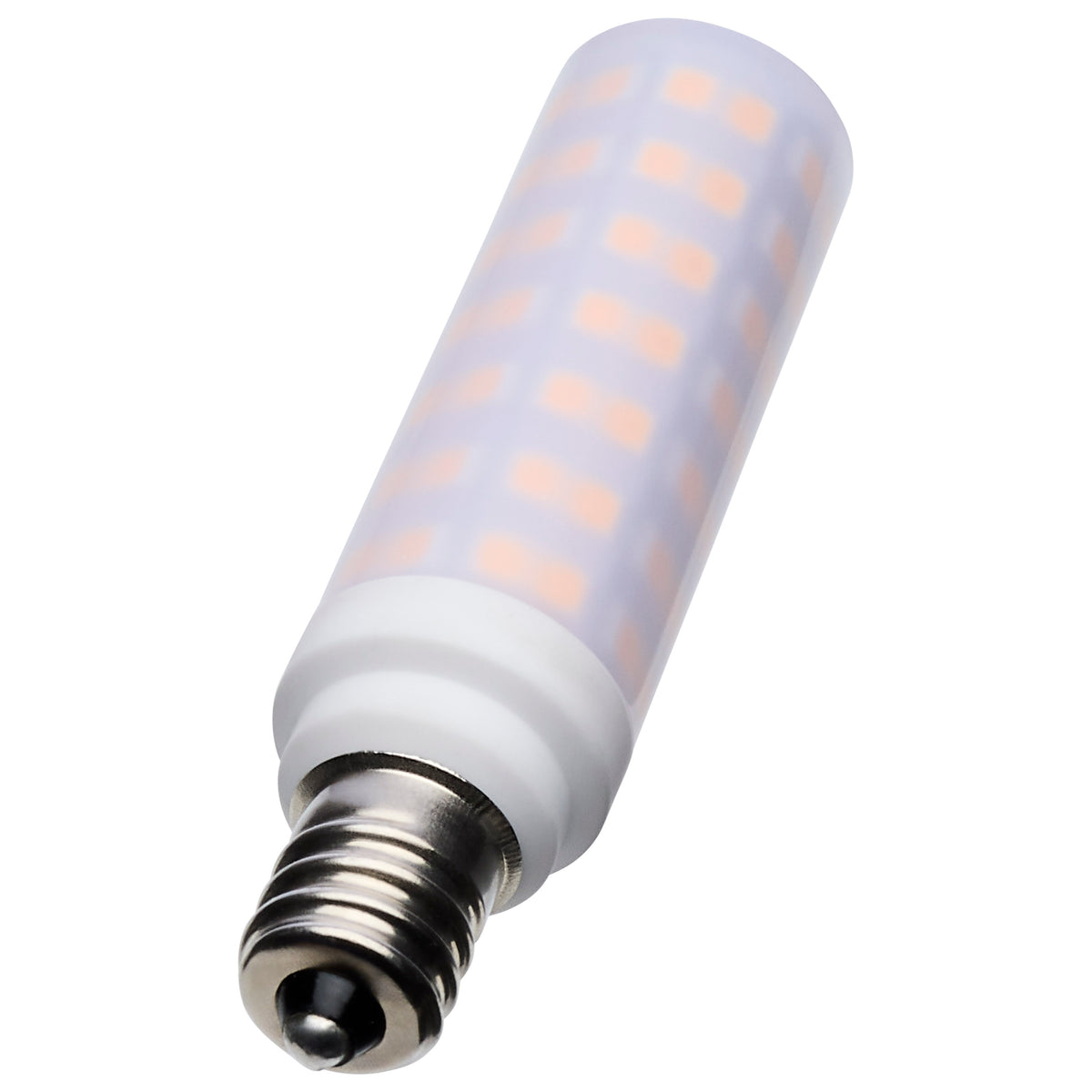 6.5 Watt T6 LED - Frost Finish - E12 Base - 3000K - 120 Volt for living rooms and bedrooms
