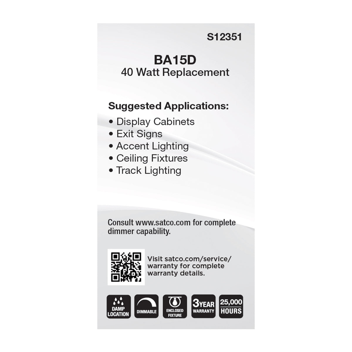 5 Watt T6 LED - Clear Finish - DC Base - 5000K - 120 Volt