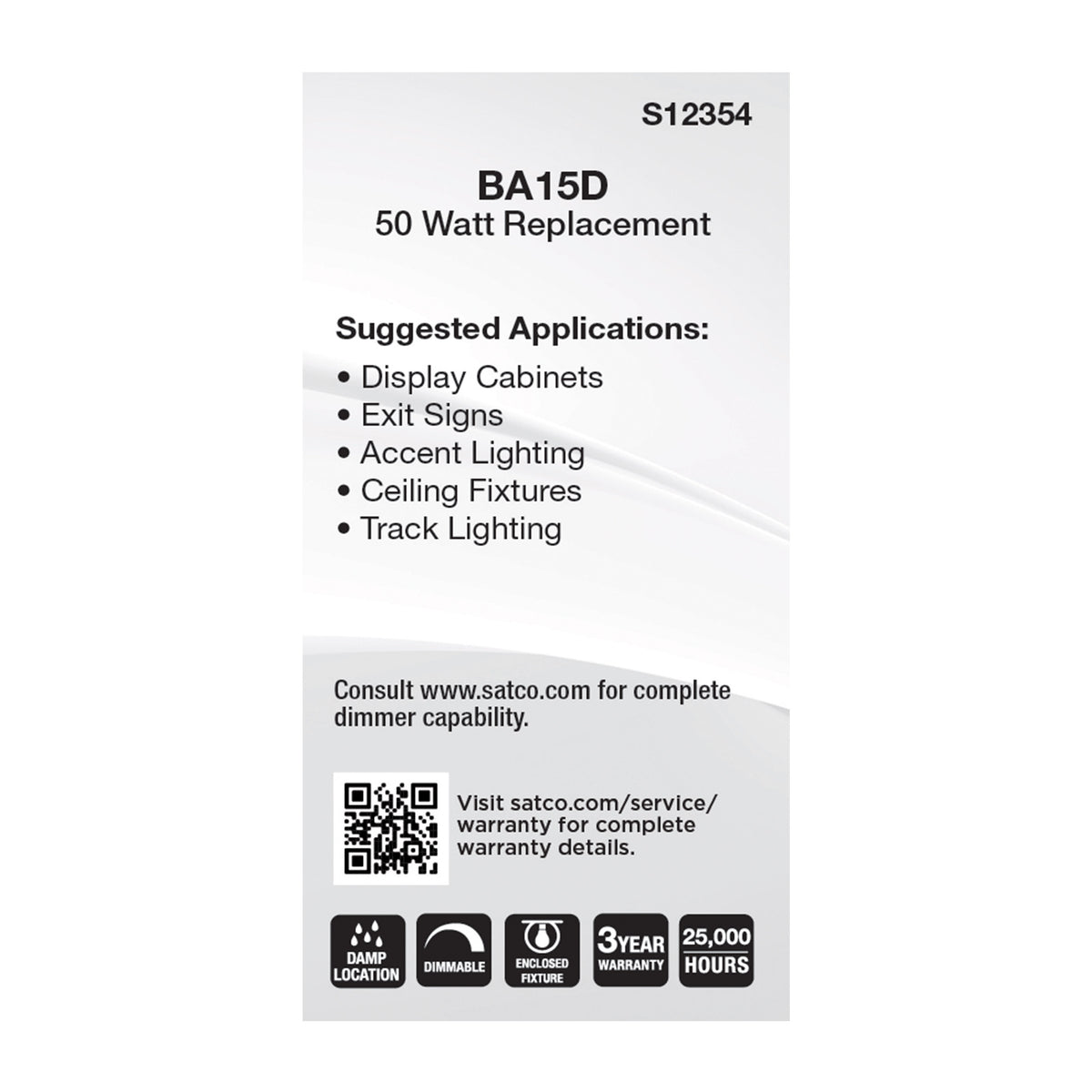 6.5 Watt T6 LED - Clear Finish - DC Base - 3000K - 120 Volt