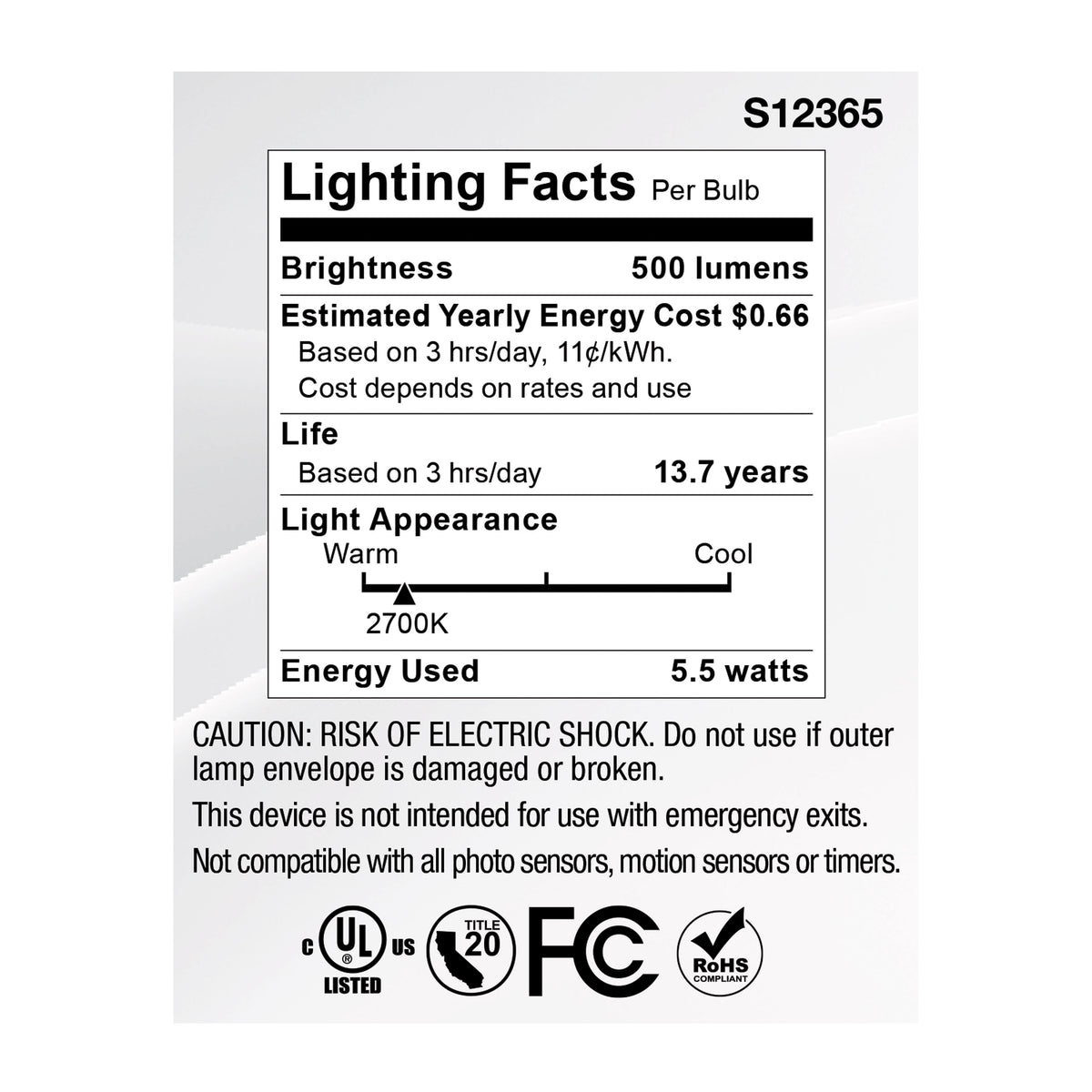 5.5 Watt MR16 LED Floodlight - 2700K CCT - GU5.3 Base - 12 Volt