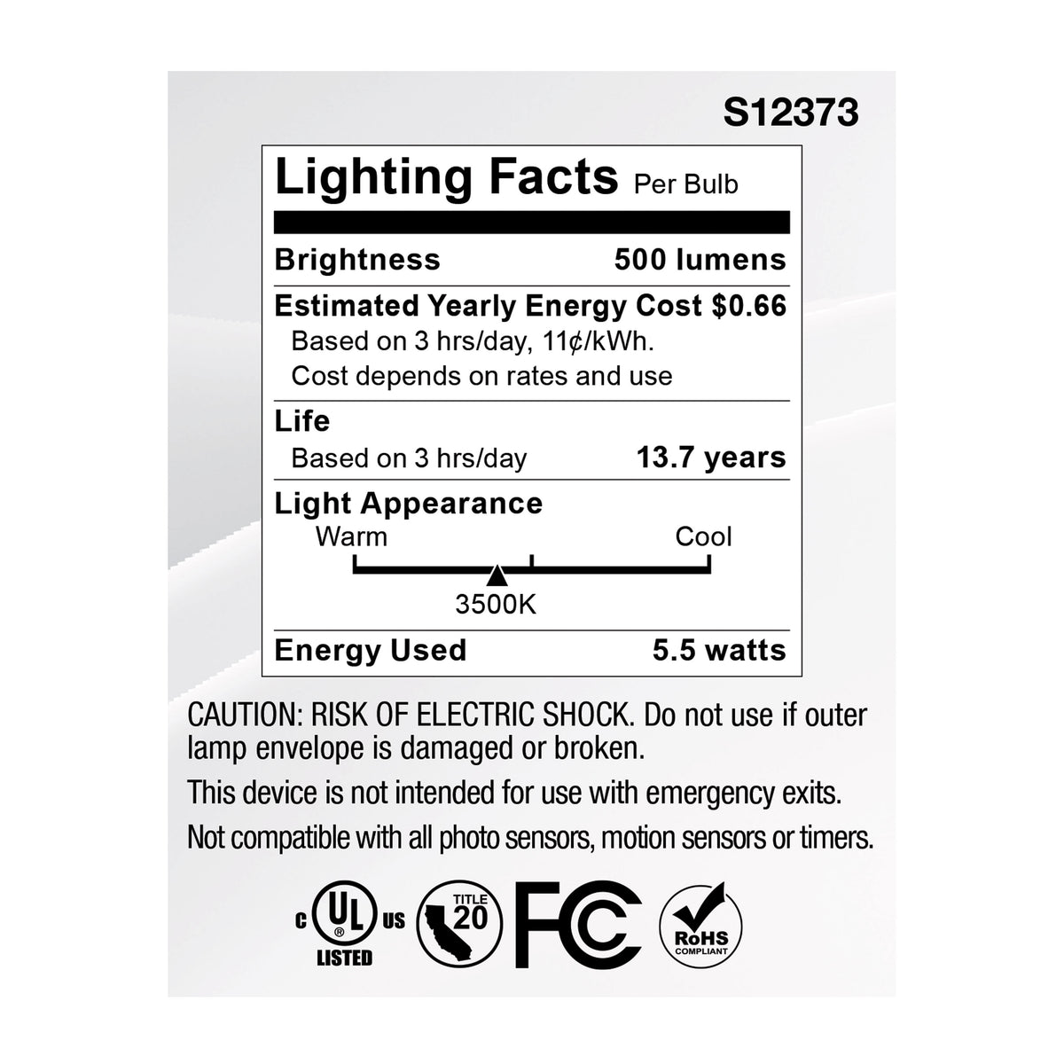5.5 Watt MR16 LED Floodlight - 3500K CCT - GU10 Base - 120 Volt
