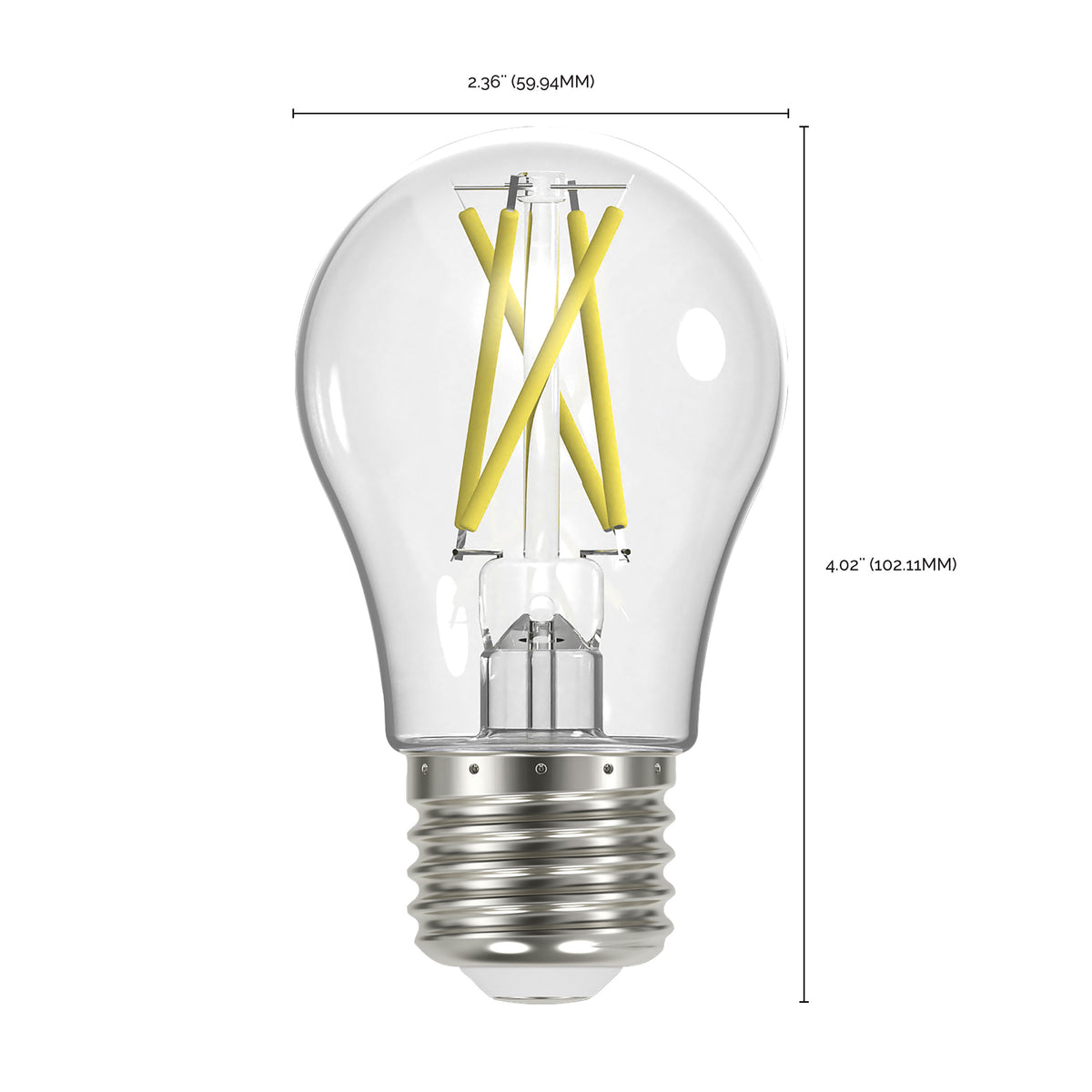 5 Watt A19 LED Filament - Clear - Medium Base - 4000K - 90 CRI - 120 Volt