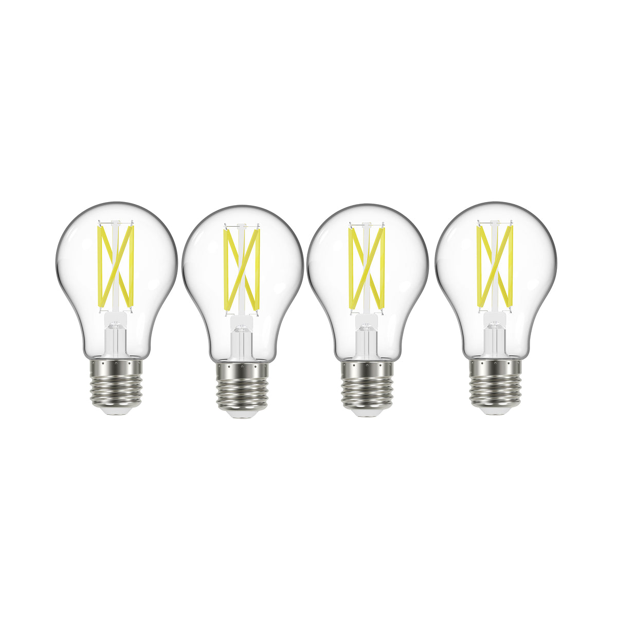 10.5 Watt A19 LED Filament - 75 Watt Replacement - Clear - Medium base - 3000K - 120 Volt - 4-Pack