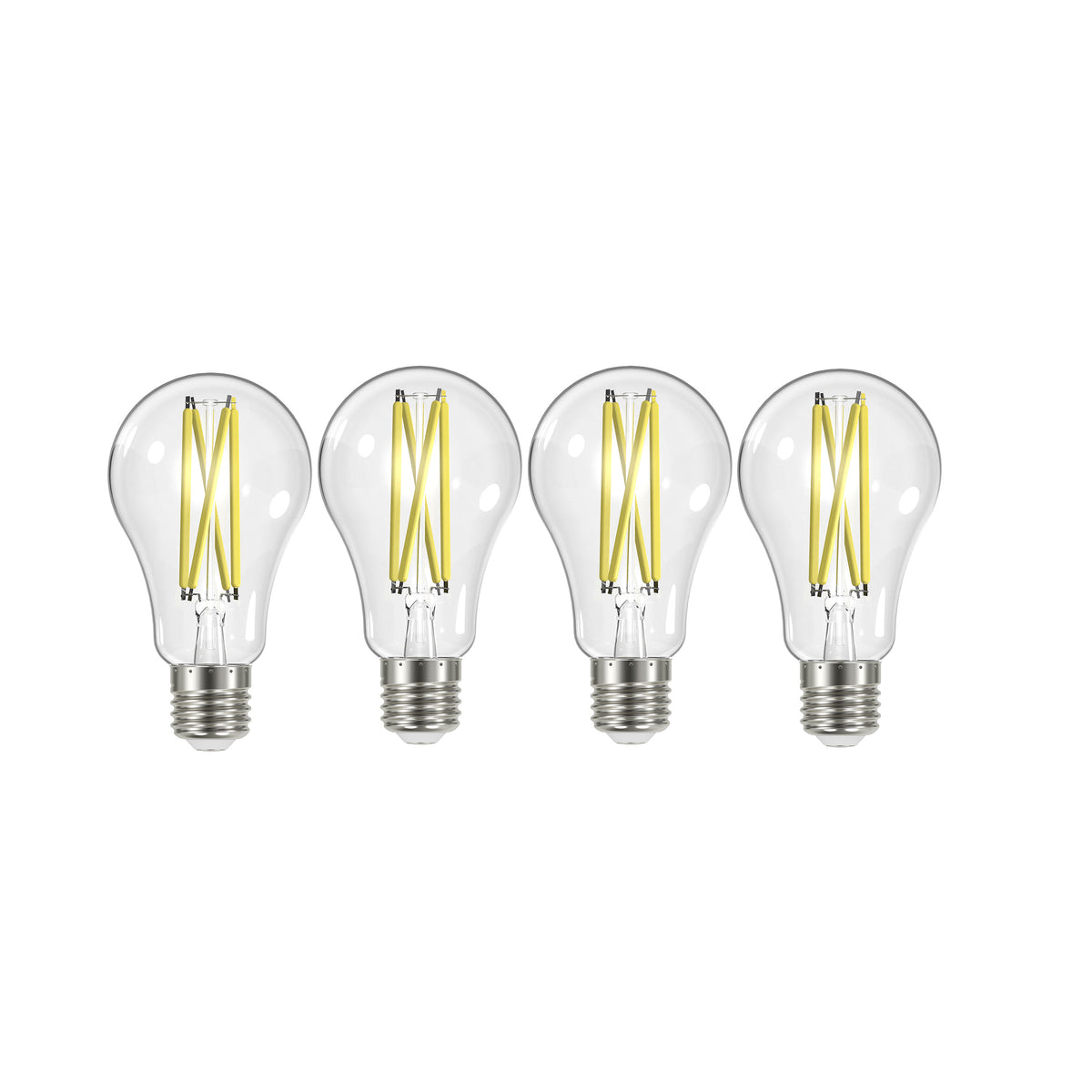 12.5 Watt A19 LED Filament - 100 Watt Replacement - Clear - Medium base - 2700K - 120 Volt - 4-Pack