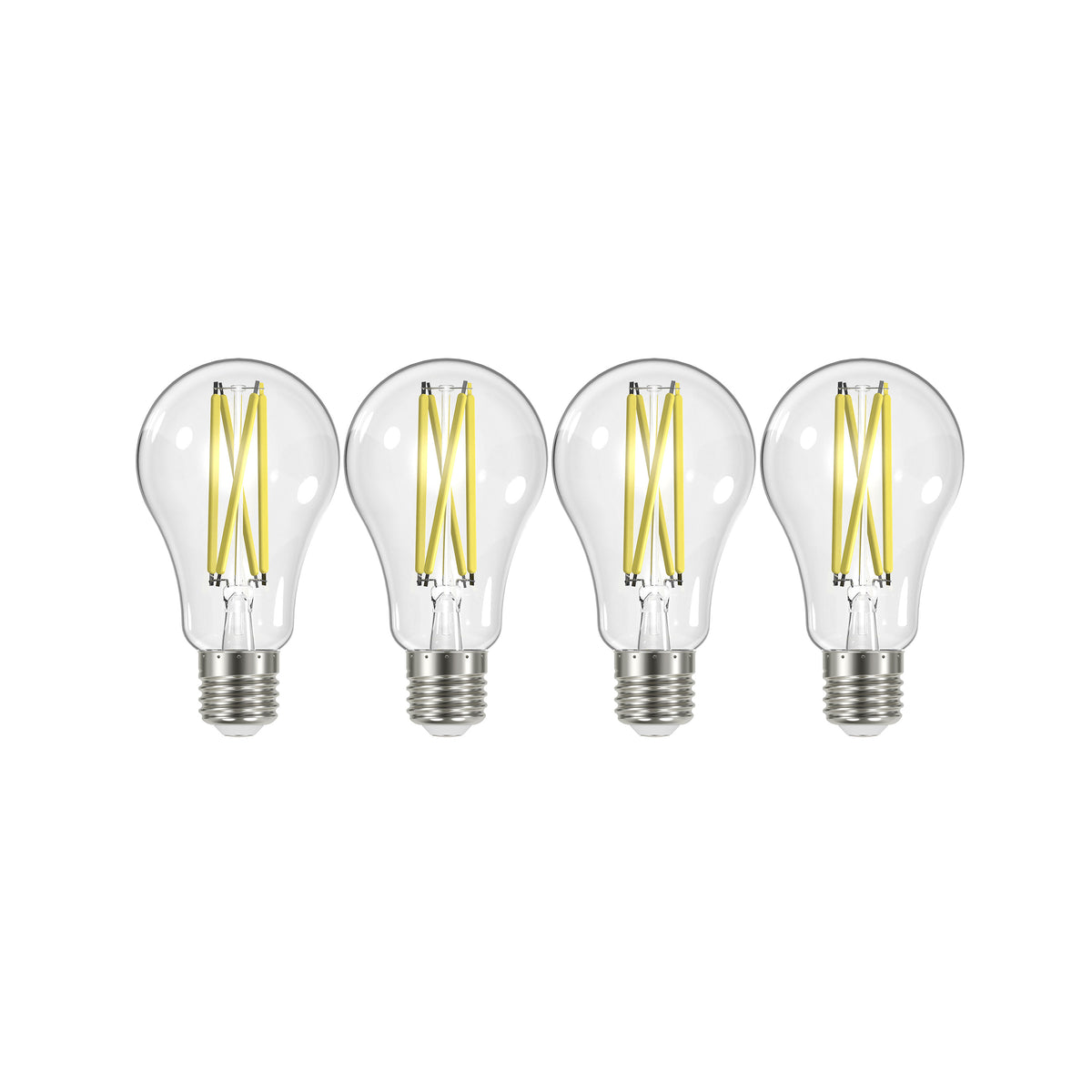 12.5 Watt A19 LED Filament - 100 Watt Replacement - Clear - Medium base - 3000K - 120 Volt - 4-Pack