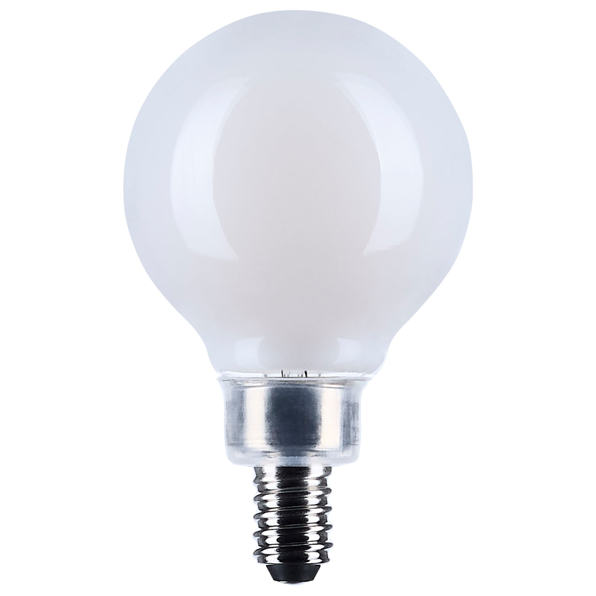 4.5 Watt G16.5 LED - Candelabra Base - White Finish - 3000K - 120 Volt