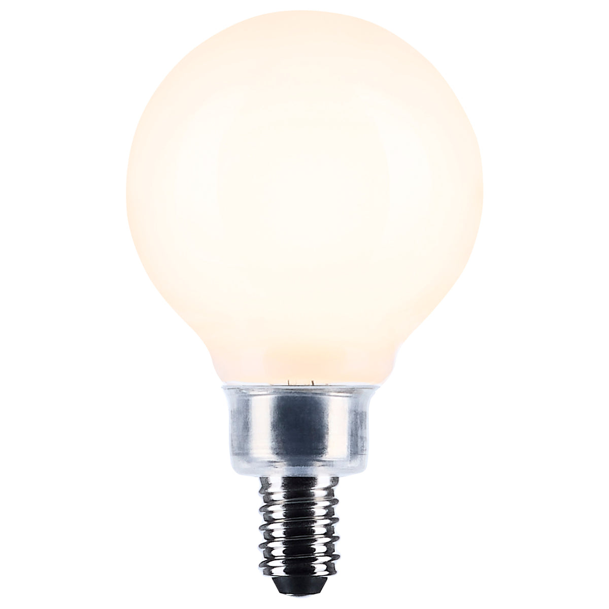 4.5 Watt G16.5 LED - Candelabra Base - White Finish - 3000K CCT - 120 Volt
