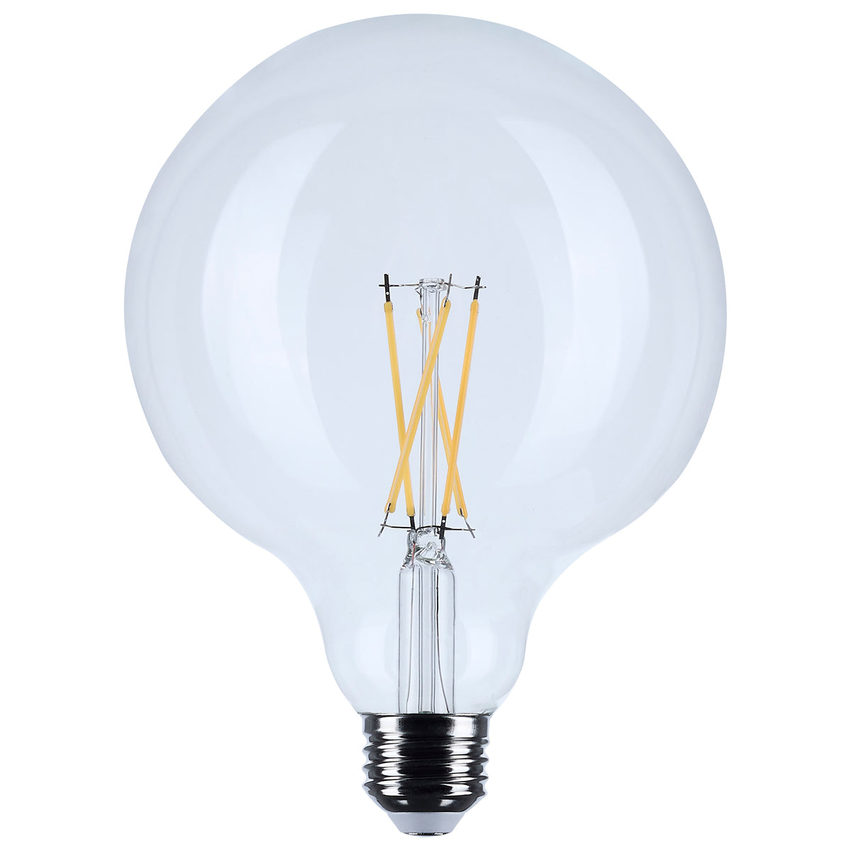 8 Watt G40 LED - Medium Base - Clear - 2700K - 120 Volt for hospitality spaces and restaurants