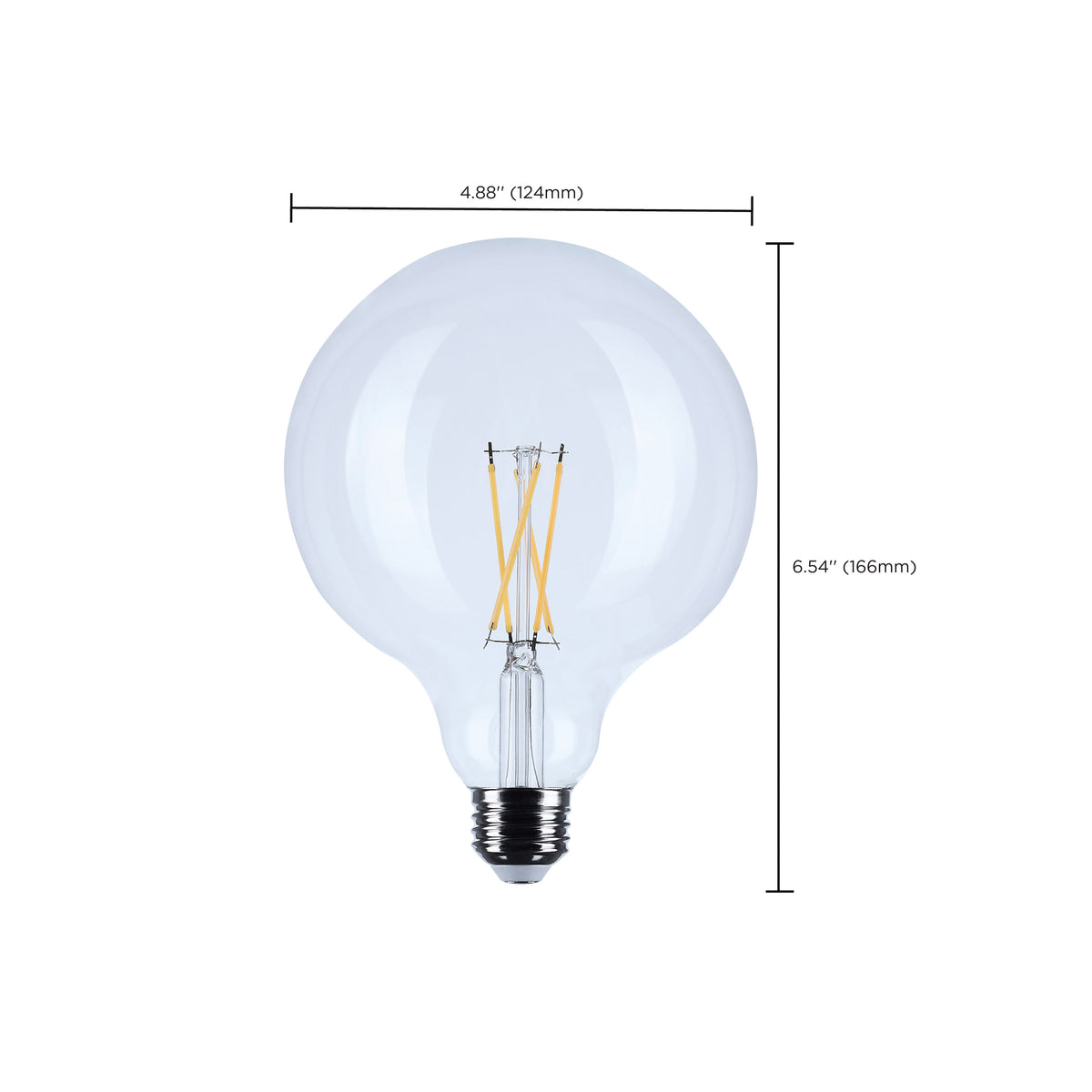 8 Watt G40 LED - Medium Base - Clear - 2700K CCT - 120 Volt
