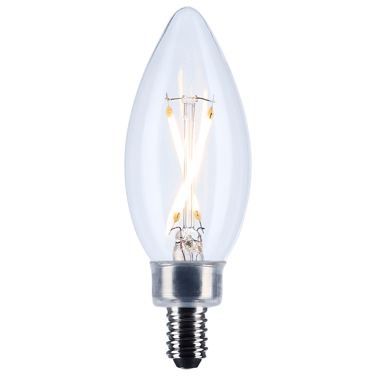 3 Watt B11 LED - Candelabra Base - Clear - 3000K CCT - 120 Volt