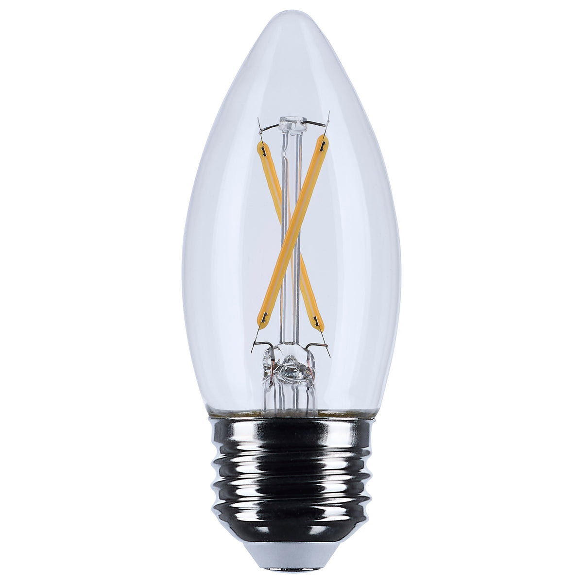 3 Watt B11 LED - Medium Base - Clear - 3000K - 120 Volt for commercial spaces and hospitality spaces