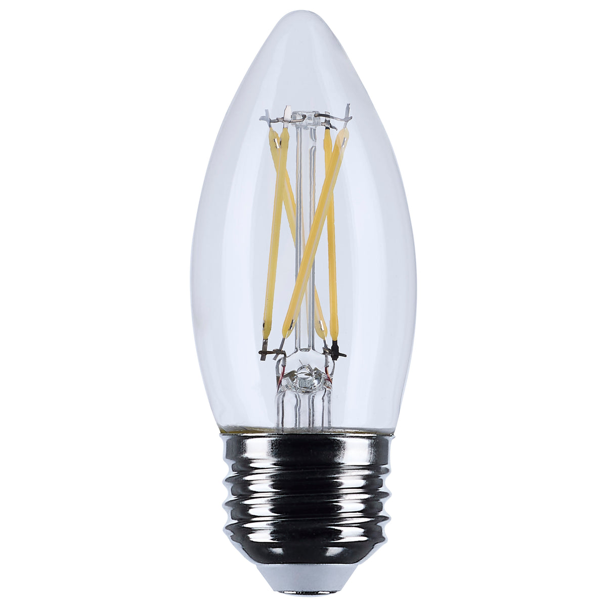 5.5 Watt B11 LED - Medium Base - Clear - 3500K - 120 Volt