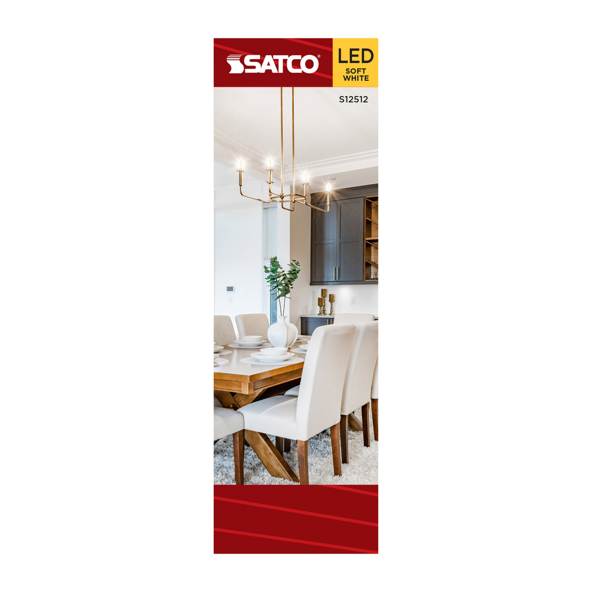 5.5 Watt CA10 LED - Medium Base - Clear - 3000K CCT - 120 Volt