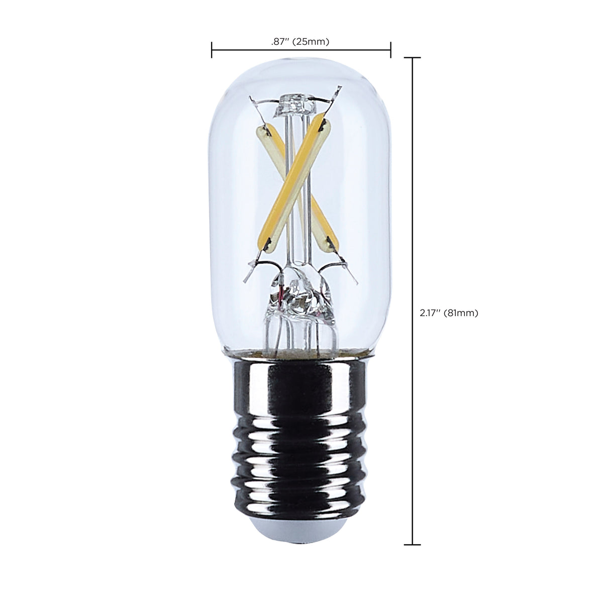 3 Watt T6.5 LED - Intermediate Base - Clear - 4000K CCT - 120 Volt