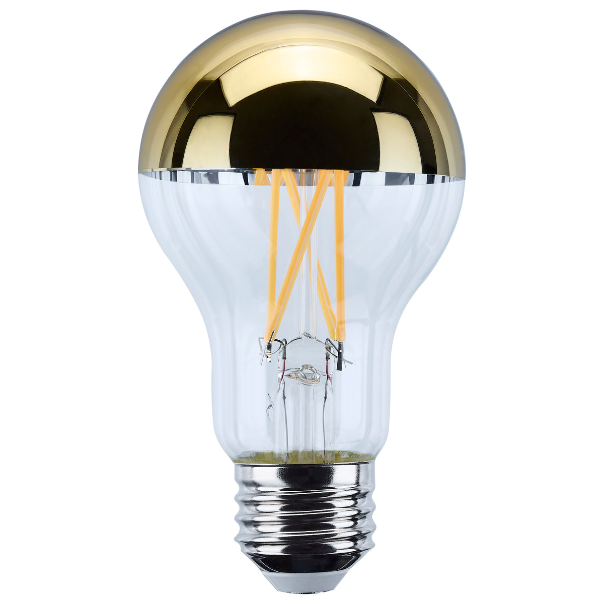 8 Watt A19 LED - Medium Base - 2700K - Gold Crown - 60 Watt Replacement