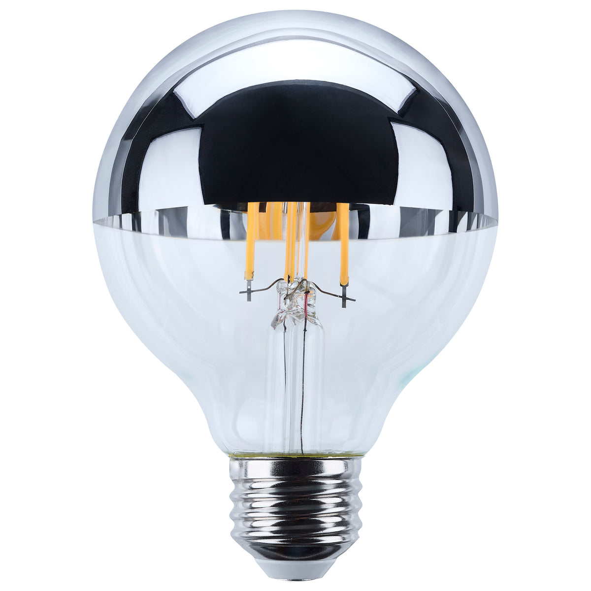 5.5 Watt G25 LED - Medium Base - 2700K - Silver Crown - 60 Watt Replacement for commercial spaces and hospitality spaces