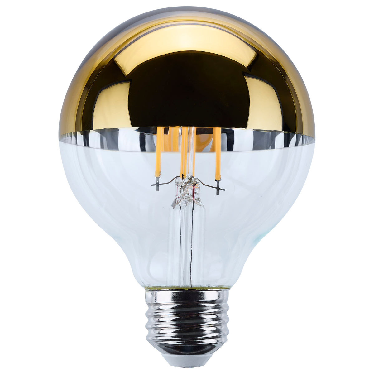 5.5 Watt G25 LED - Medium Base - 2700K - Gold Crown - 60 Watt Replacement lighting product