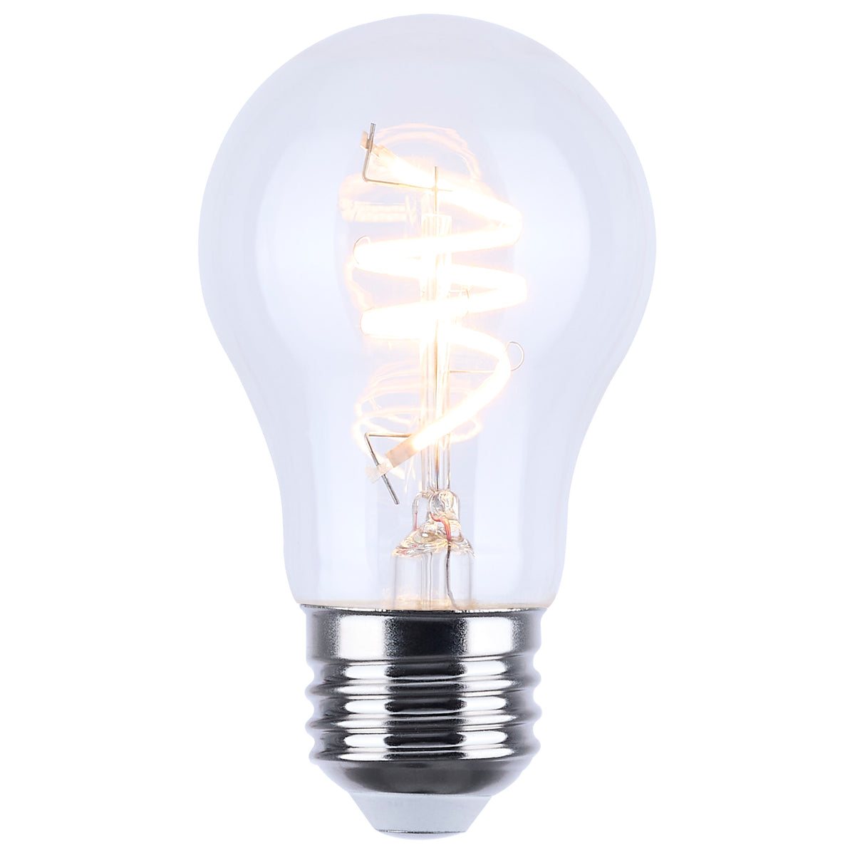 4 Watt A15 LED - Reminiscent - Flex Gray Coil Filament - E26 - 2700K - 120 Volt