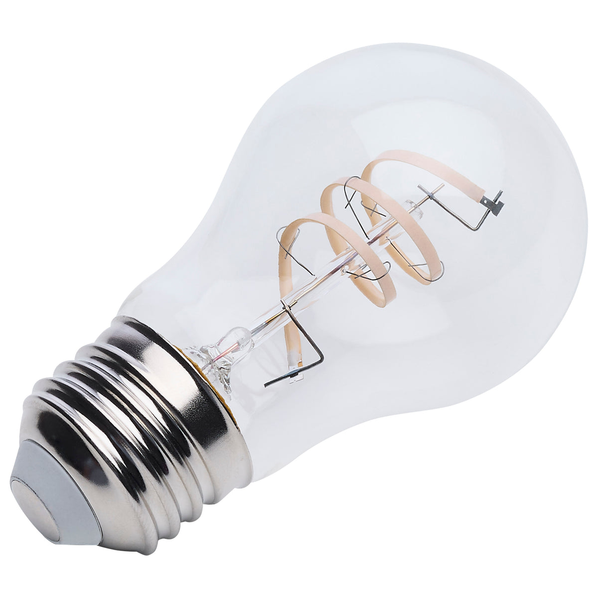 4 Watt A15 LED - Reminiscent - Flex Gray Coil Filament - E26 - 2700K - 120 Volt