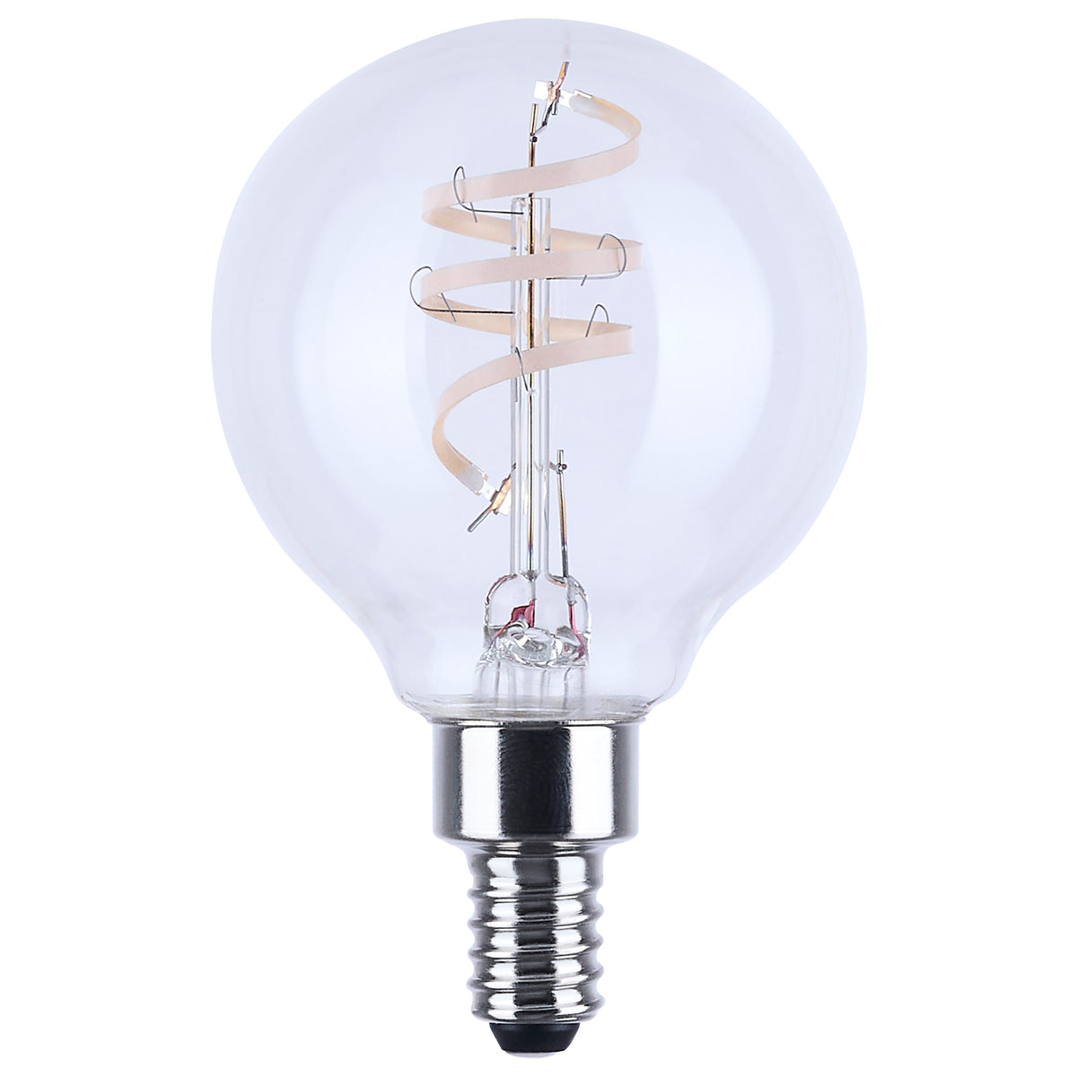 4 Watt G16.5 LED - Reminiscent - Flex Gray Coil Filament - E12 - 2700K - 120 Volt
