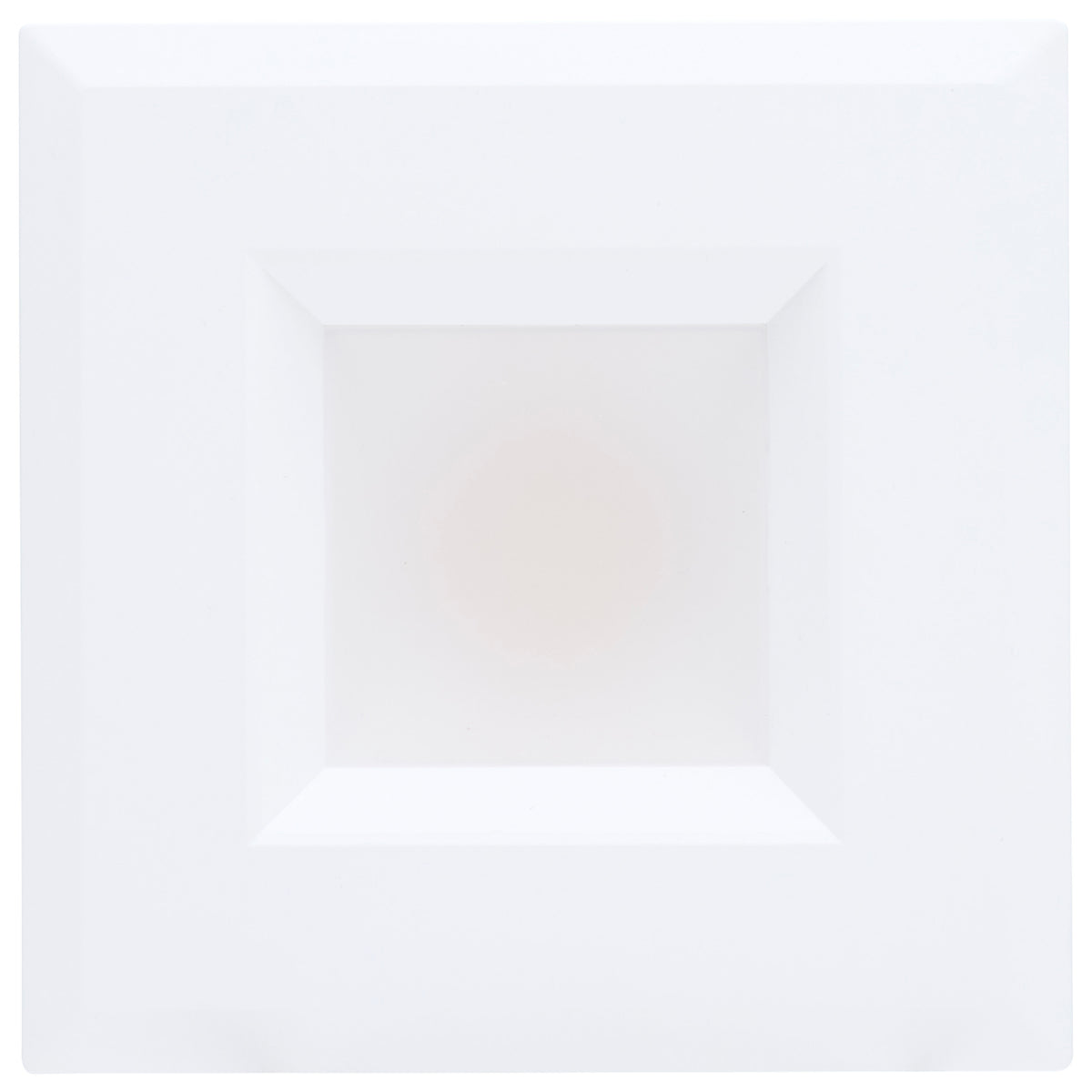 6 Watt LED Downlight Retrofit - 4 Inch - CCT Selectable - Square - White Finish