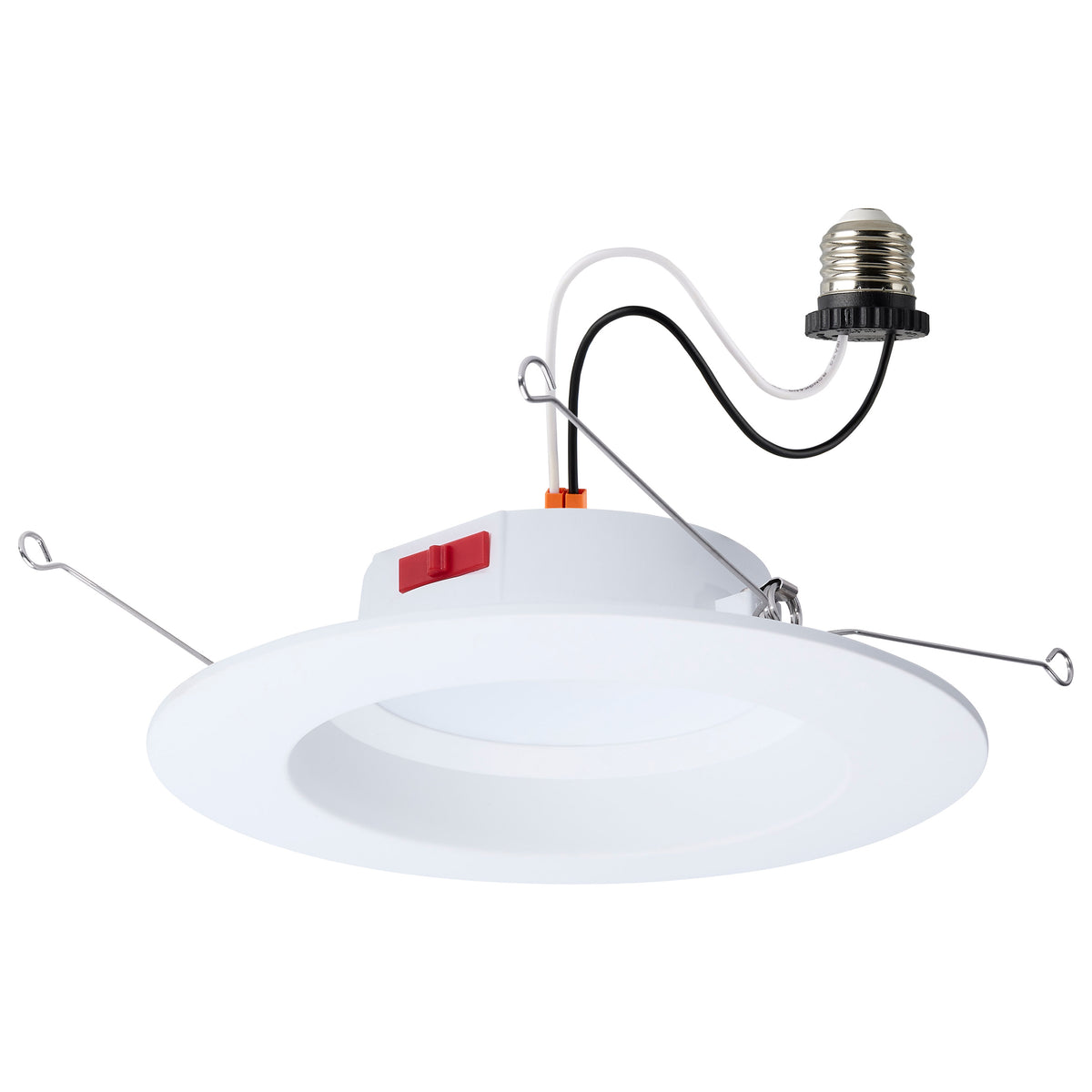 10 Watt LED Downlight Retrofit - 5-6 Inch - Selectable - Round - White Finish bulb or fixture view