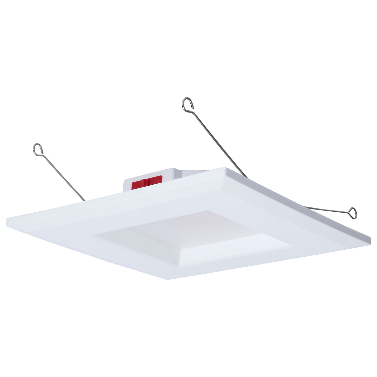 10 Watt LED Downlight Retrofit - 5-6 Inch - CCT Selectable - Square - White Finish
