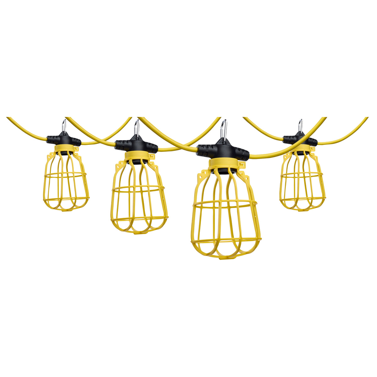 50 Foot Temporary String Light - E26 - Plastic Cages - Lamps not included
