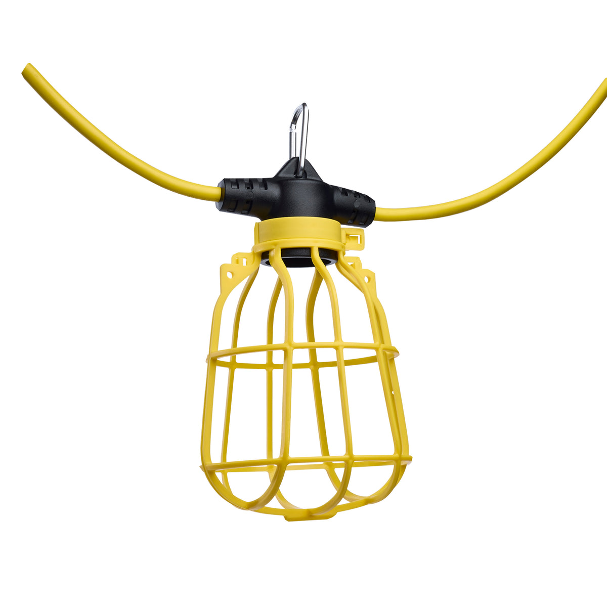 50 Foot Temporary String Light - E26 - Plastic Cages - Lamps not included