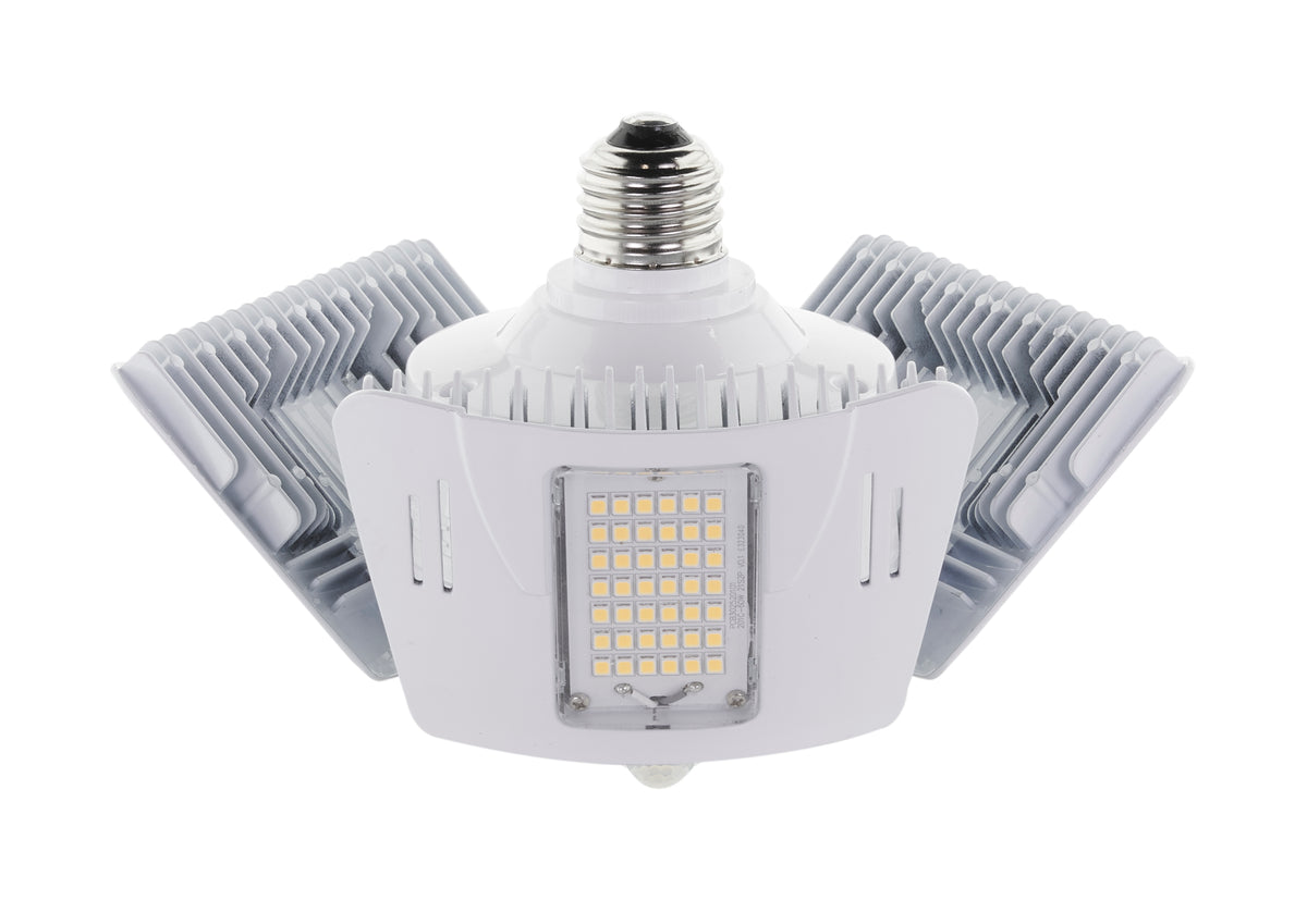 60 Watt LED Motion Sensor Utility Light 4000K - Medium base - Adjustable Beam Angle - 120-277 Volt product image