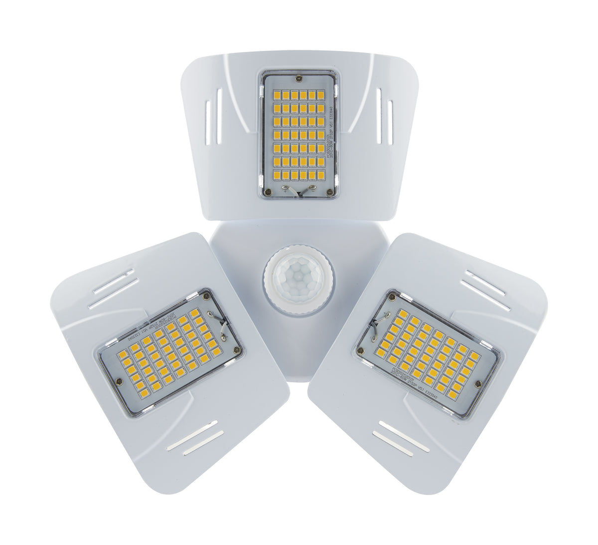 60 Watt LED Motion Sensor Utility Light 4000K - Medium base - Adjustable Beam Angle - 120-277 Volt