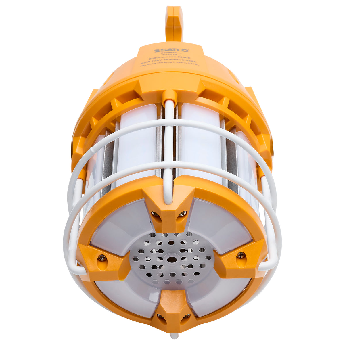 60 Watt LED Hi-Pro Temp Work Light - 5000K - Corncob Shape - 80 CRI - Orange Finish