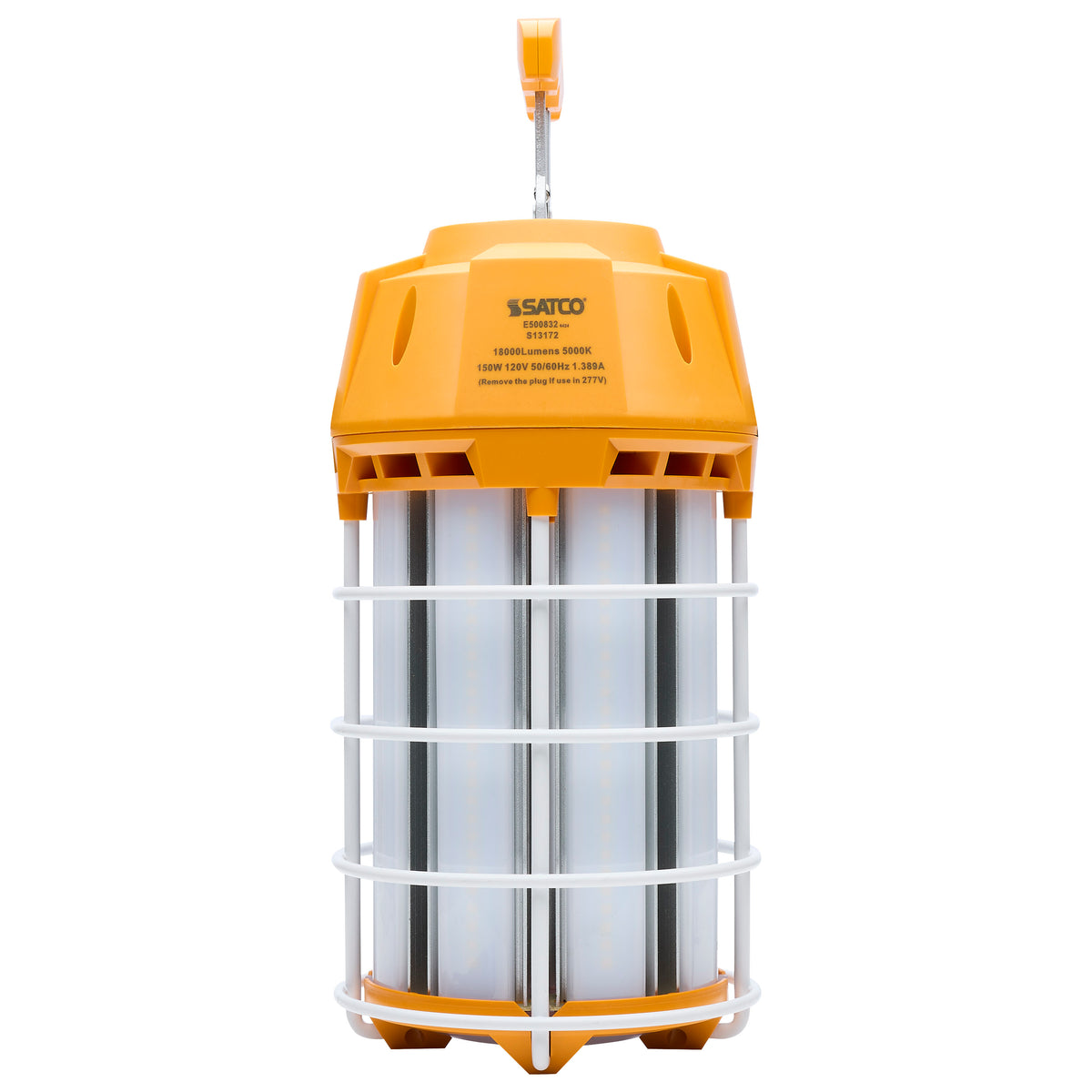 150 Watt LED Hi-Pro Temp Work Light - 5000K - Corncob Shape - 80 CRI - Orange Finish