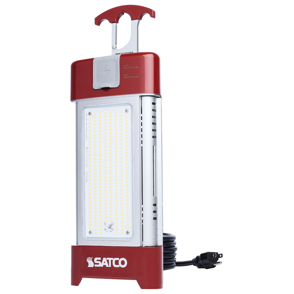 30/70/100/120 Watt LED Work Light with Remote - 5000K - Red Finish - 120 Volt product image