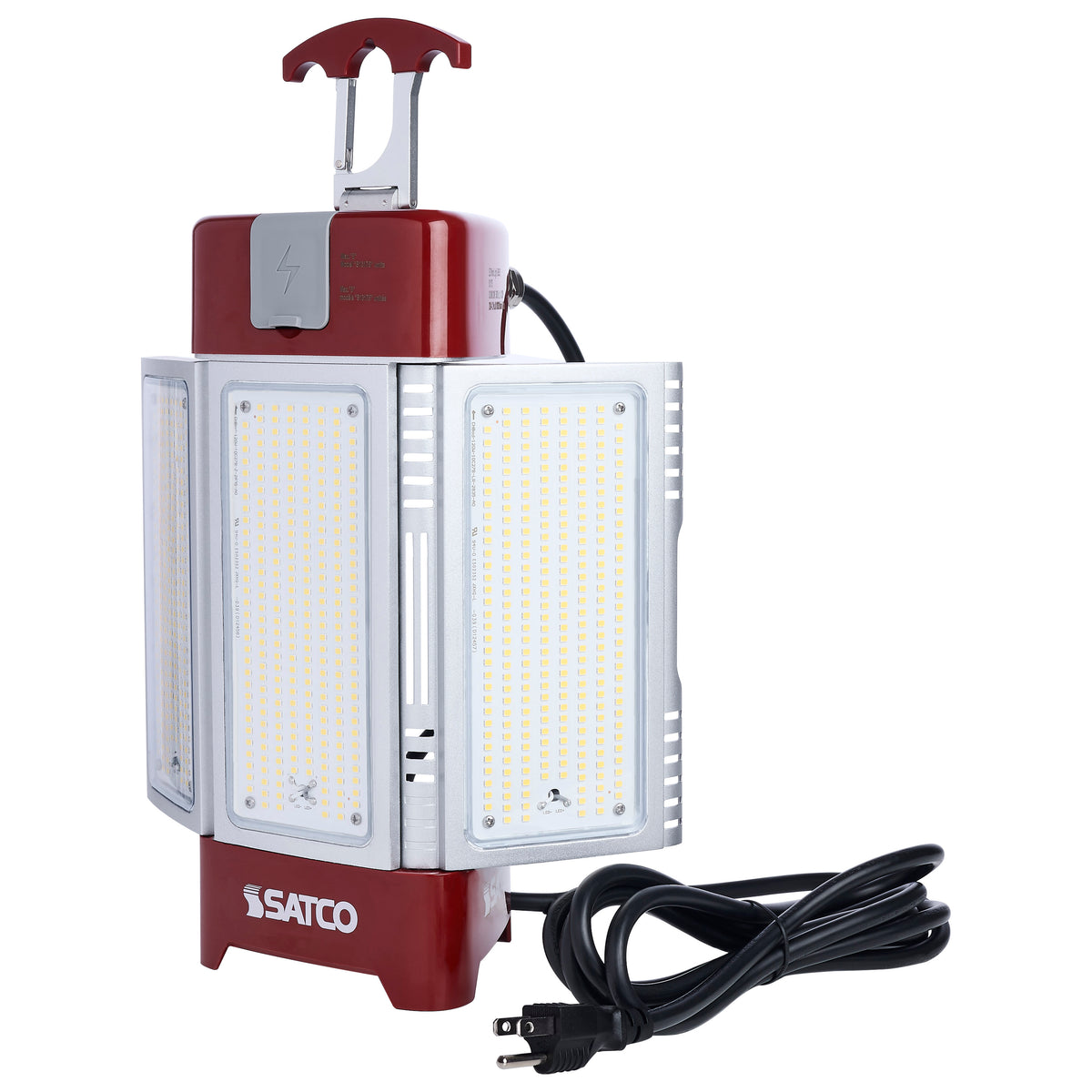 30/70/100/120 Watt LED Work Light with Remote - 5000K CCT - Red Finish - 120 Volt