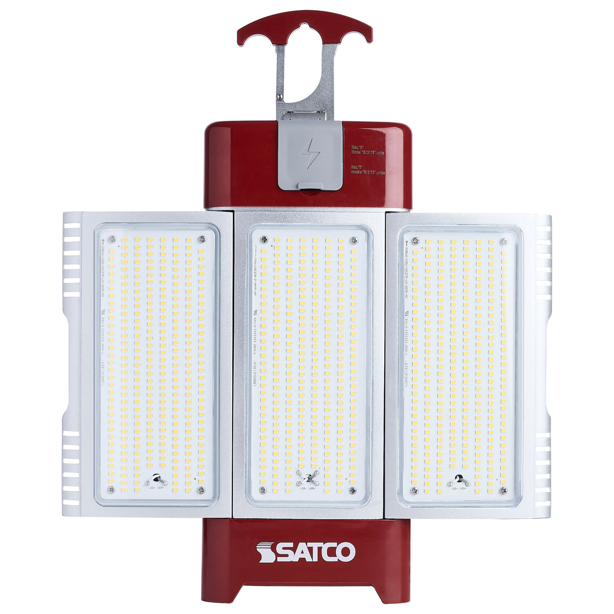 30/70/100/120 Watt LED Work Light with Remote - 5000K CCT - Red Finish - 120 Volt