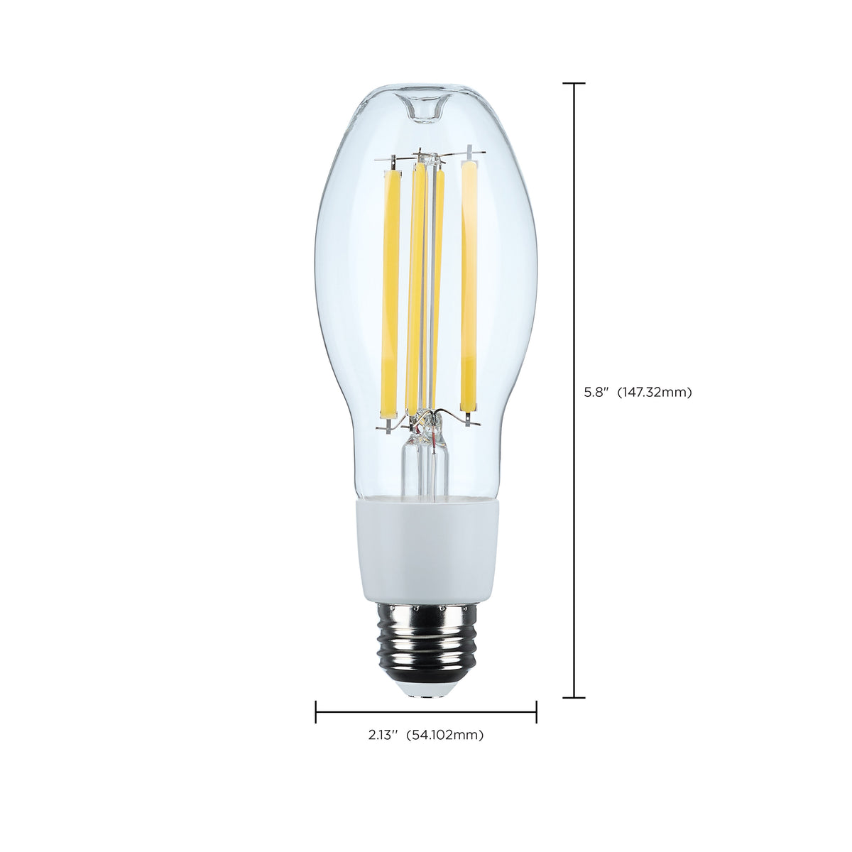 13.5 Watt LED HID Replacement - ED17 - 4000K - Medium Base - Clear - 120-277 Range Voltage
