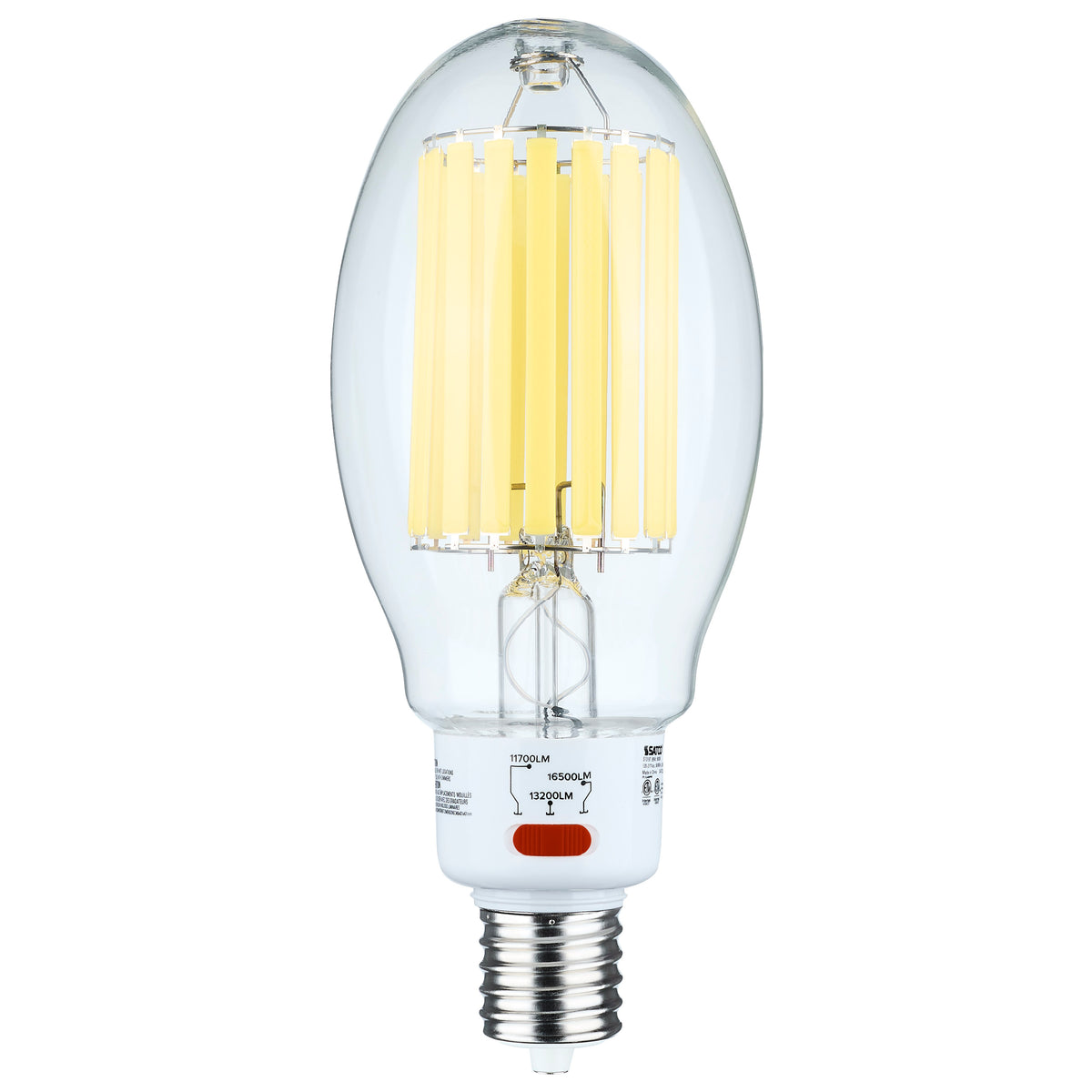 60/68/85 Wattage Selectable LED HID Replacement - ED37 - 5000K - Mogul Extended Base - Clear - 120-277 Range Voltage lighting