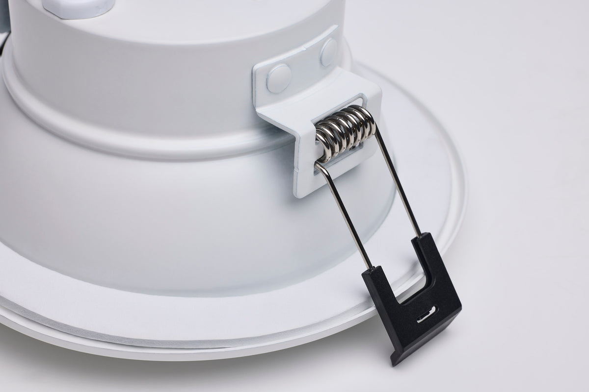 Performer Series Commercial LED Downlight - 4 Inch Round - 12W/9W/6W Wattage Selectable - 2700K/3000K/3500K/4000K/5000K CCT Selectable - Remote Driver - 120-347 Volt - 0-10V Dimming - Color trim accessories available
