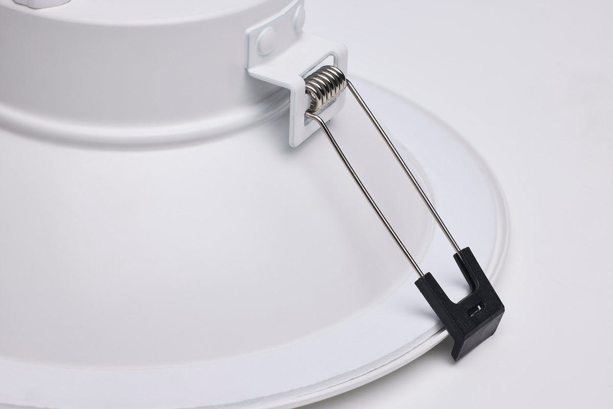 Performer Series Commercial LED Downlight - 6 Inch Round - 24W/16W/12W Wattage Selectable - 2700K/3000K/3500K/4000K/5000K CCT Selectable - Remote Driver - 120-347 Volt - 0-10V Dimming - Color trim accessories available