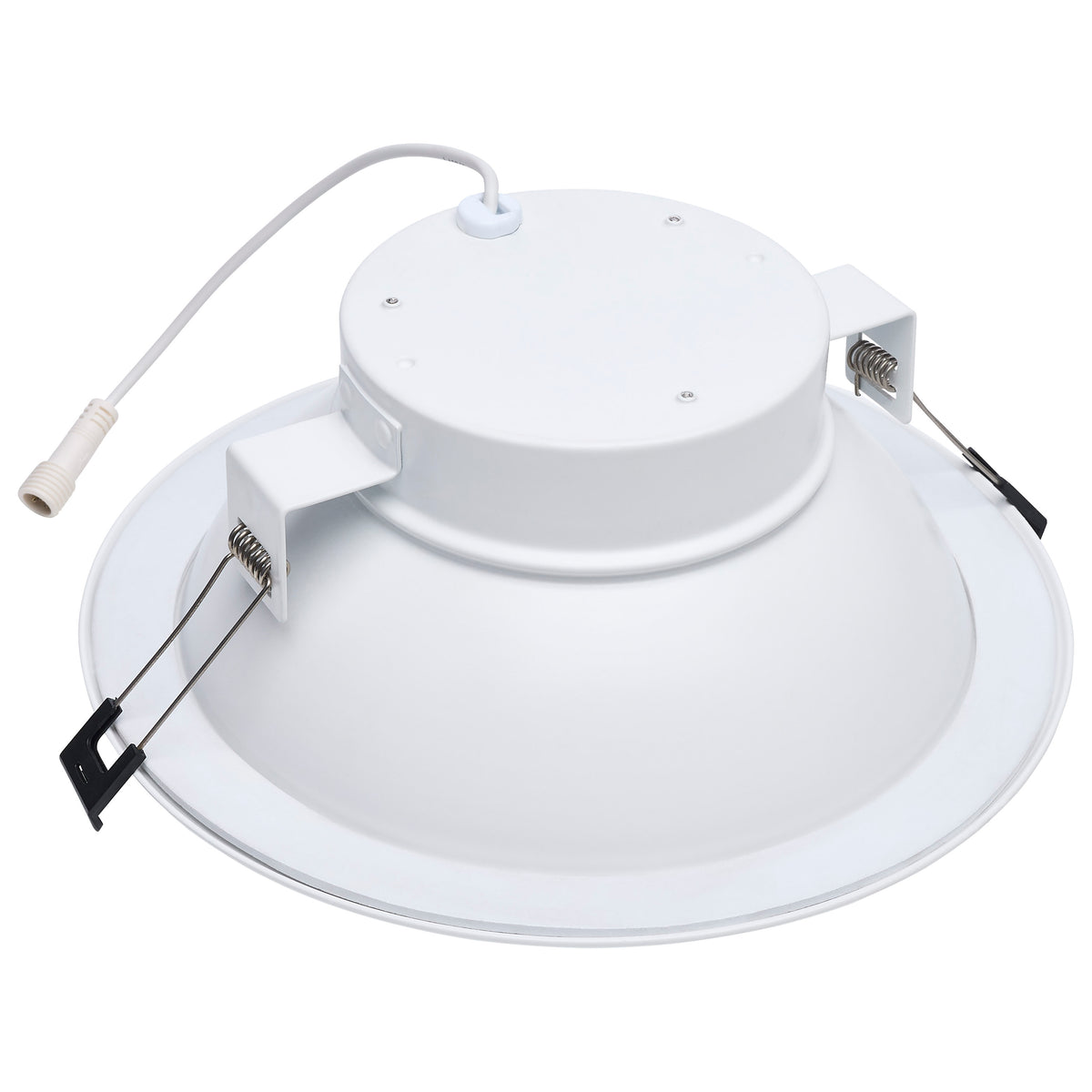 Performer Series Commercial LED Downlight - 8 Inch Round - 30W/22W/16W Wattage Selectable - 2700K/3000K/3500K/4000K/5000K CCT Selectable - Remote Driver - 120-347 Volt - 0-10V Dimming - Color trim accessories available
