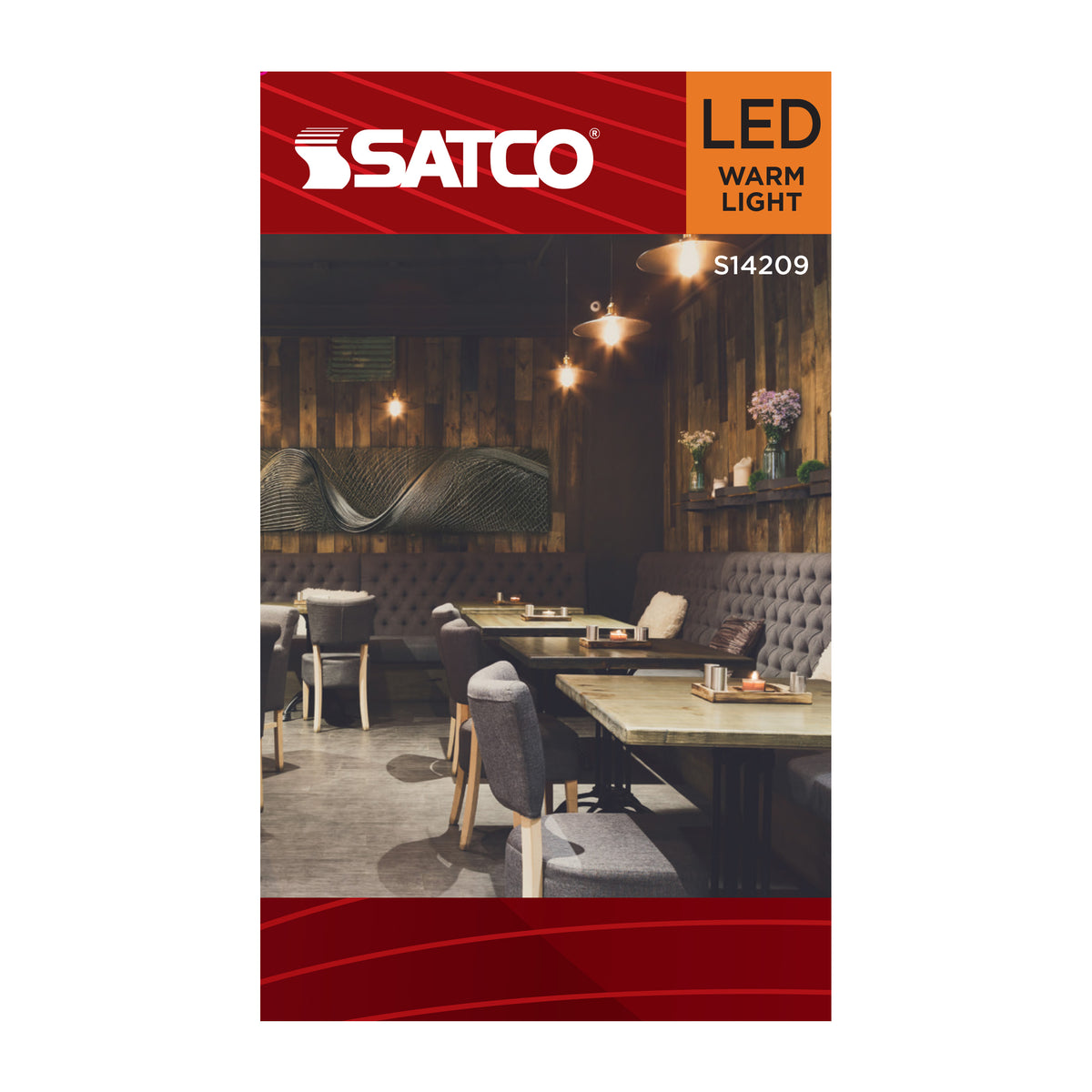 3.5 Watt G16.5 LED - 2000K CCT - Candelabra Base - Clear Glass - Amber Coil Filament - Dimmable - 120 Volt