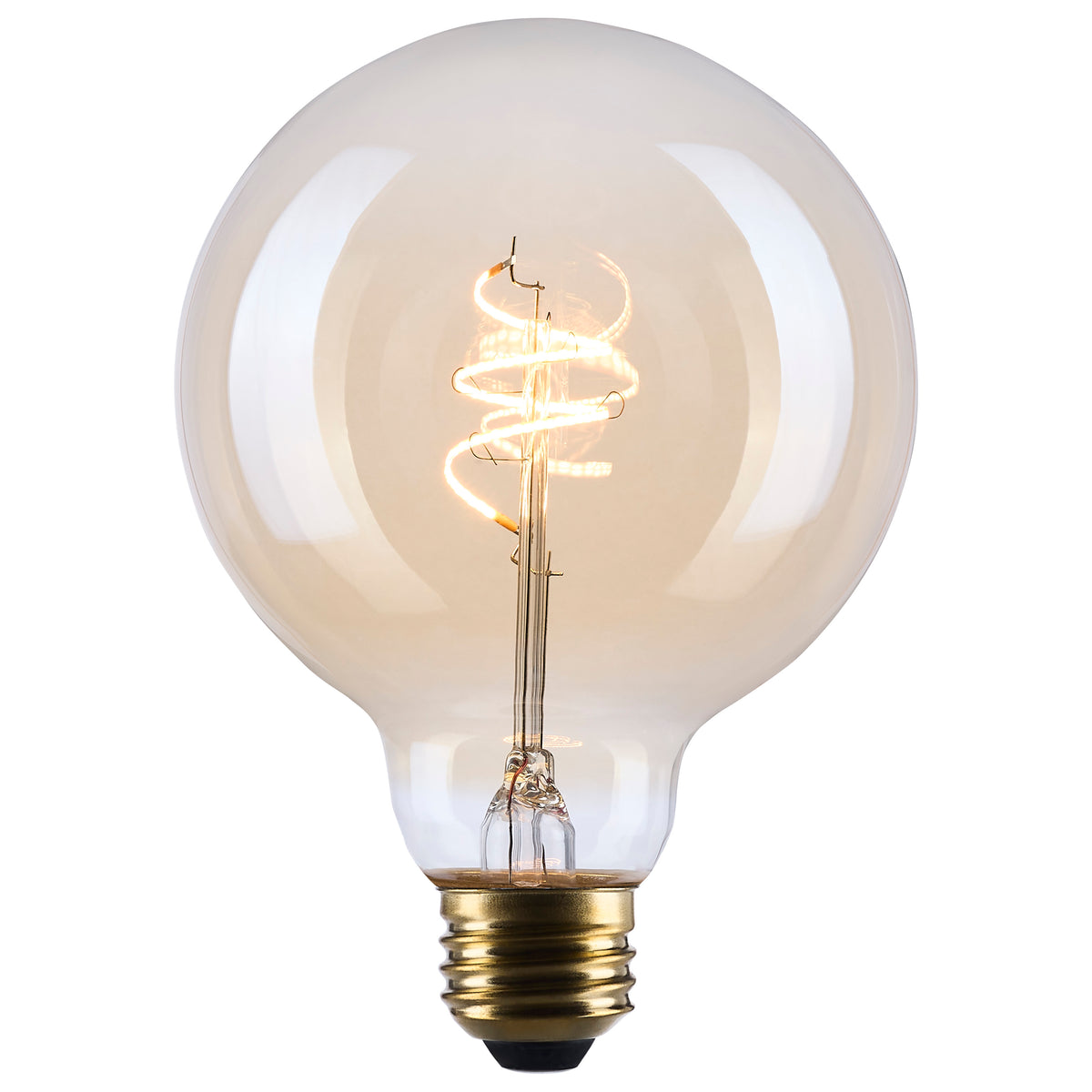 5.5 Watt G30 LED - 2000K CCT - Medium Base - Clear Glass - Amber Coil Filament - Dimmable - 120 Volt