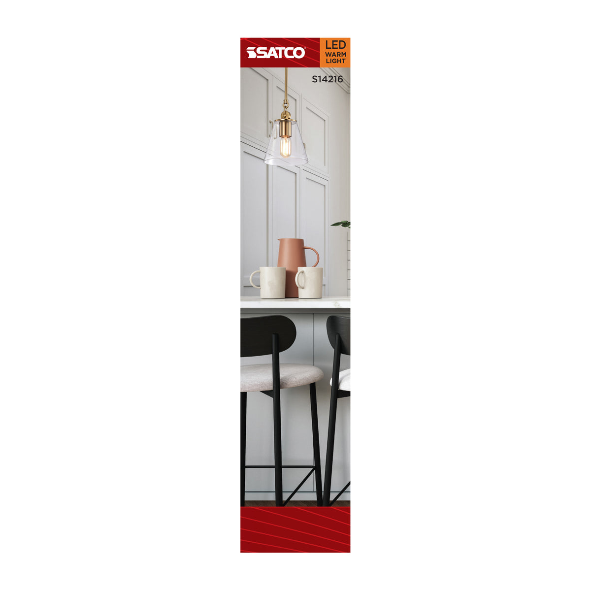 3.5 Watt T6 LED - 2000K CCT - Candelabra Base - Clear Glass - Amber Straight Filament - Dimmable - 120 Volt