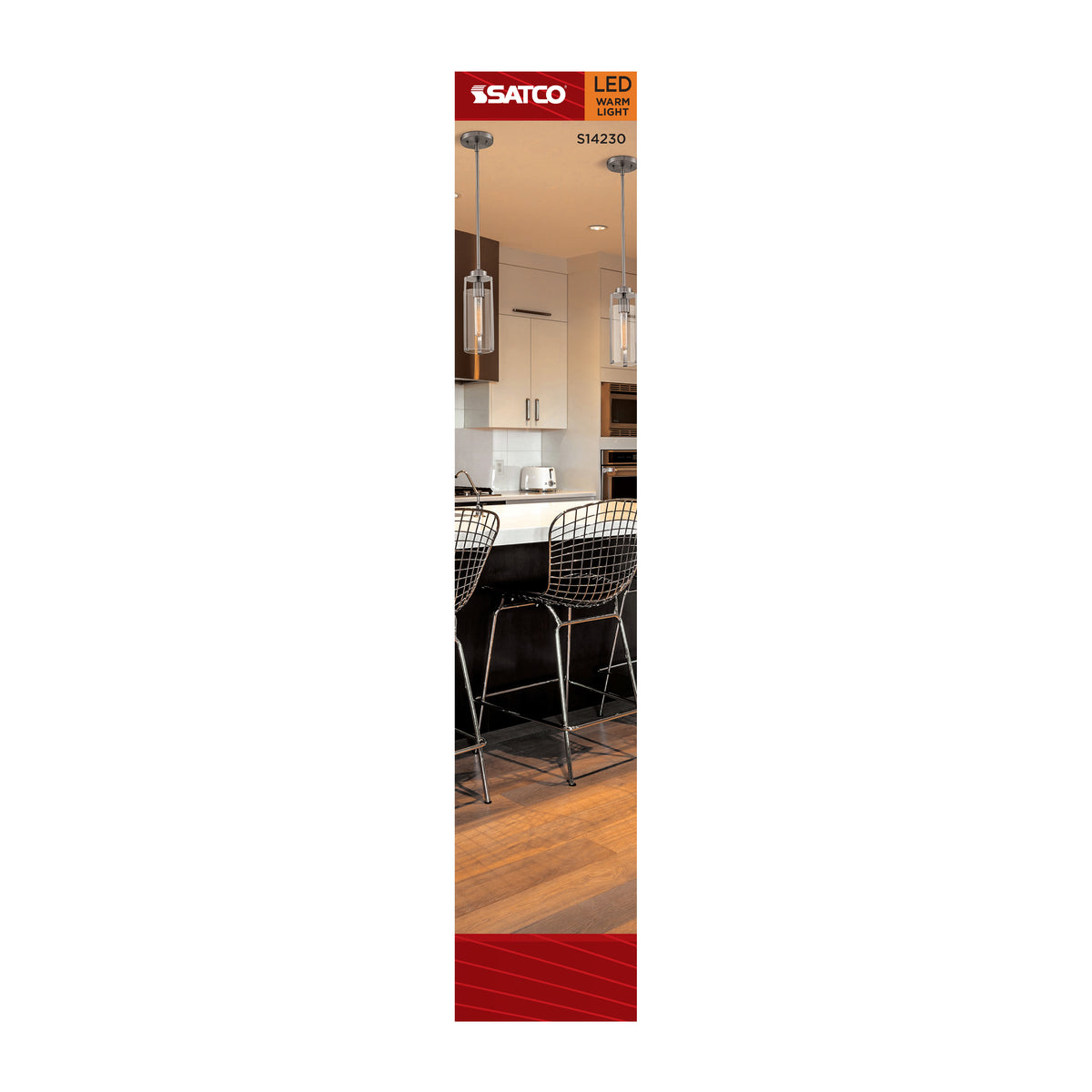 5.5 Watt T9 LED - 2000K CCT - Medium Base - Clear Glass - Amber Coil Filament - Dimmable - 120 Volt