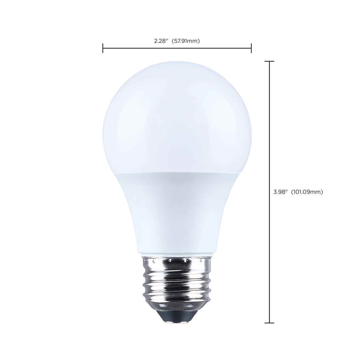 8.5 Watt LED A19 - 5000K CCT - Medium Base - Plastic - 120 Volt - 1-Pack
