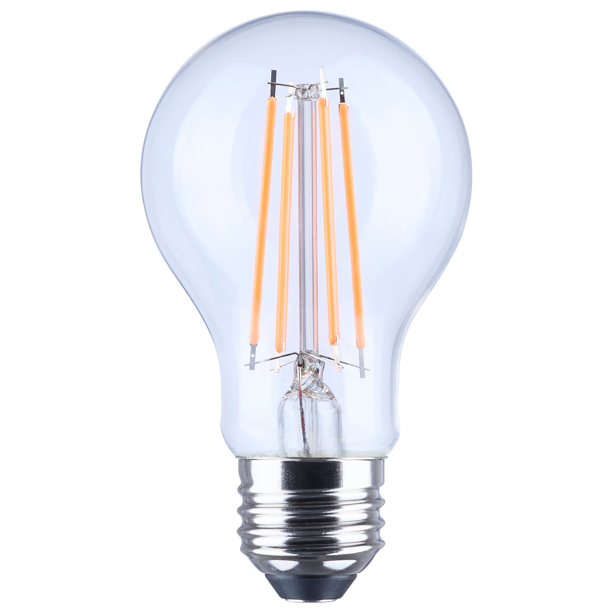 8 Watt LED A19 - Straight Filament - Orange Light - Glass - 120 Volt - 1-Pack lighting product