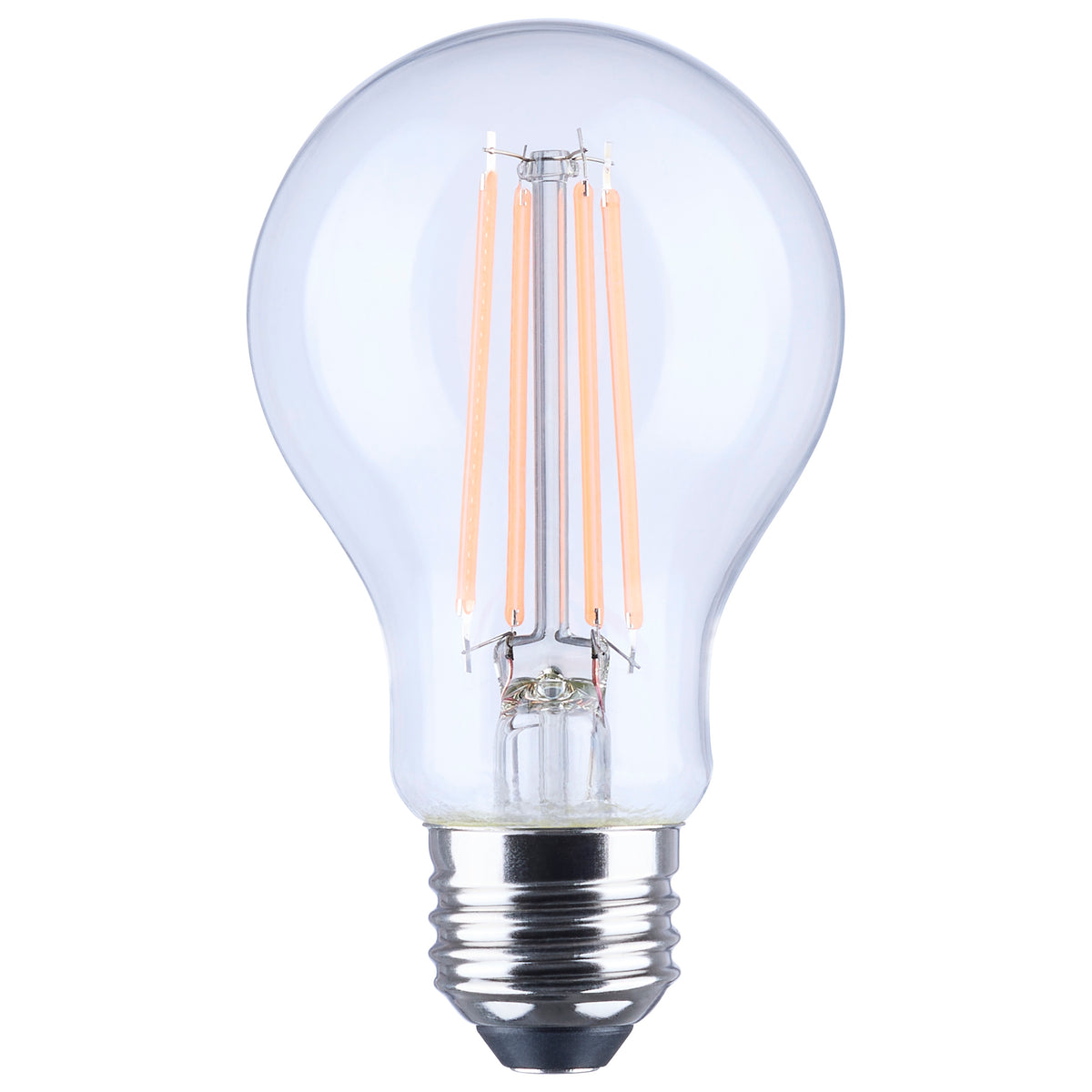 8 Watt LED A19 - Straight Filament - Purple Light - Glass - 120 Volt - 1-Pack bulb or fixture view
